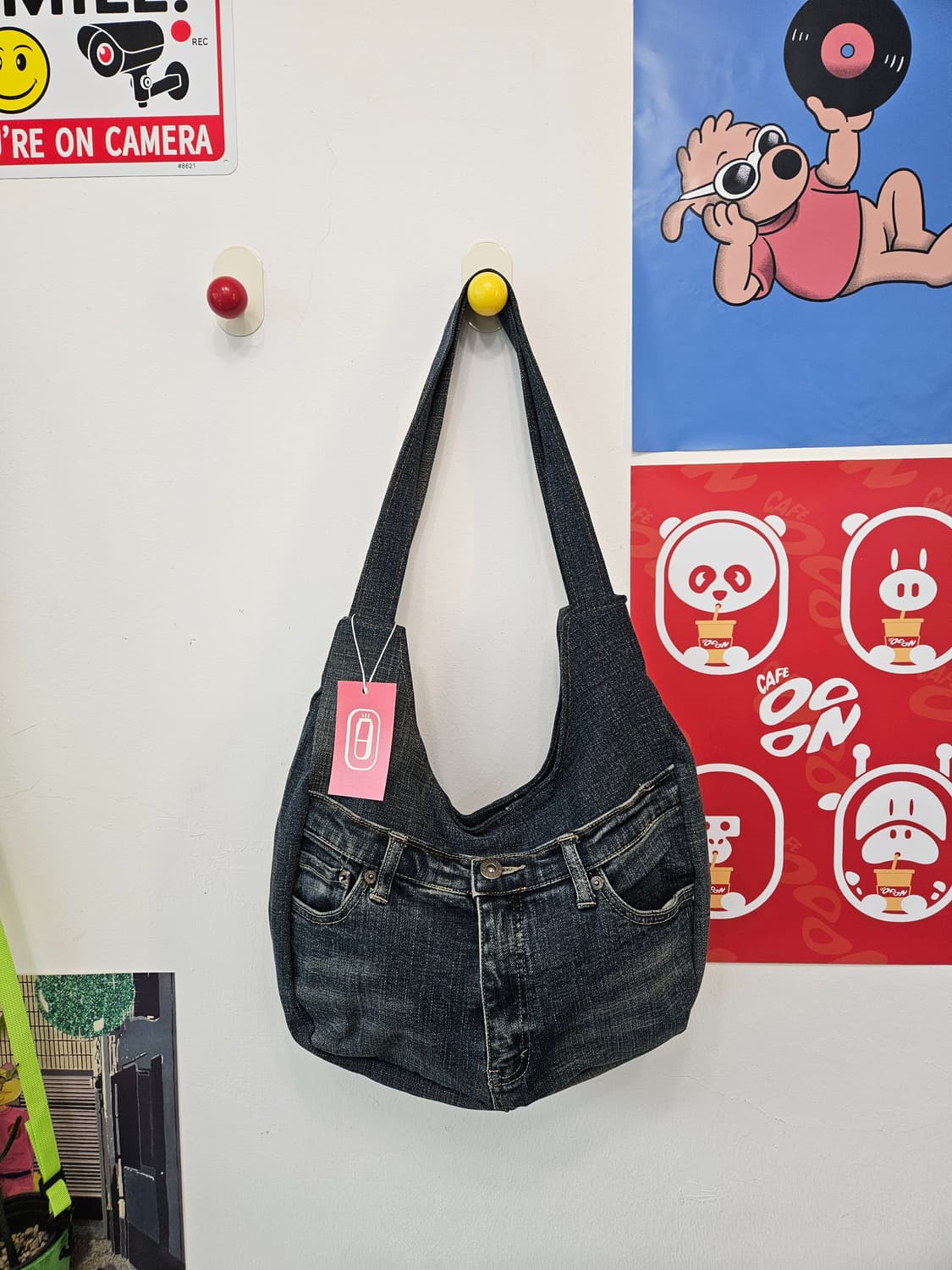 빈티지 업사이클링 데님백 상품이미지1