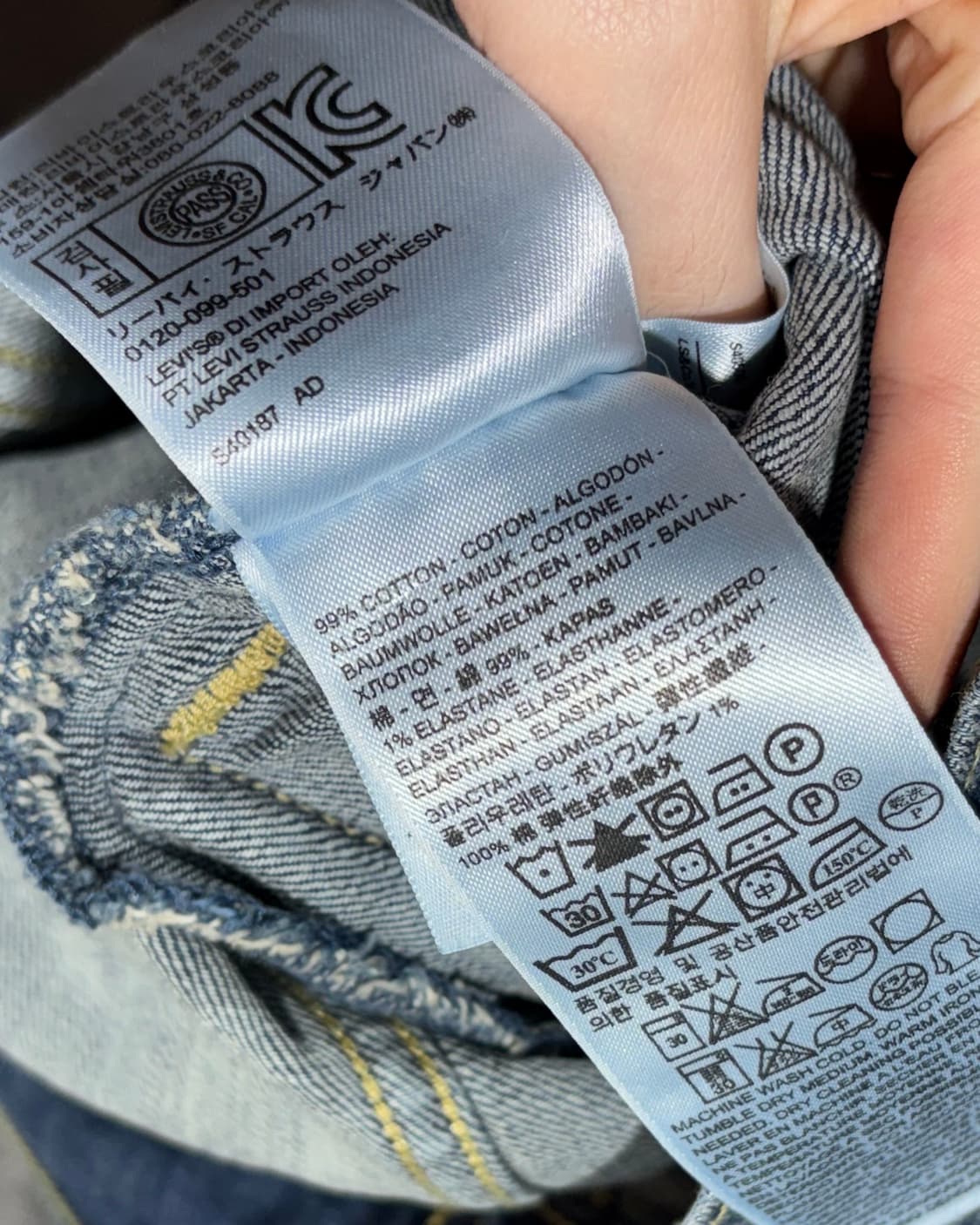 M 리바이스 투포켓 진청 데님 자켓  상품이미지6