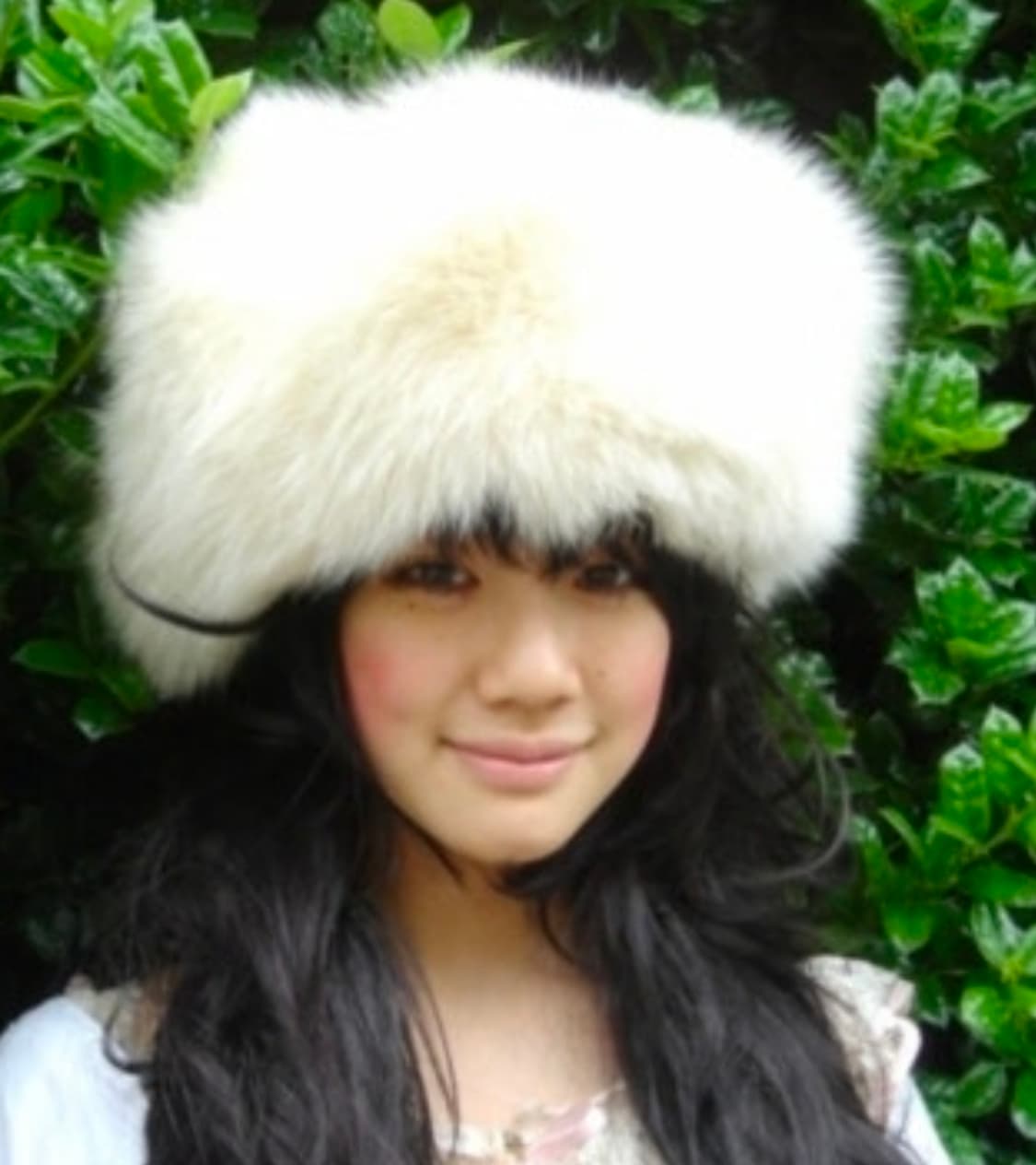 갸루 모리걸 아오이유우 퍼 햇 인조모피 모자 상품이미지3