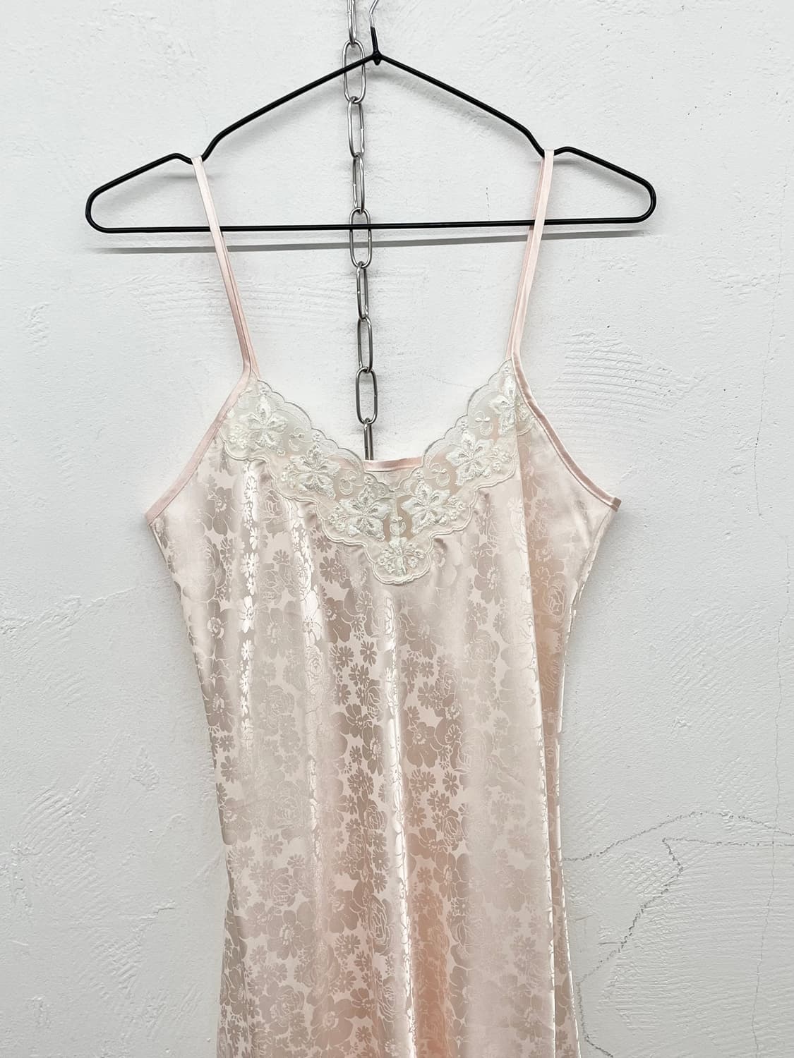 핑크 자카드 레이스 슬립 상품이미지5