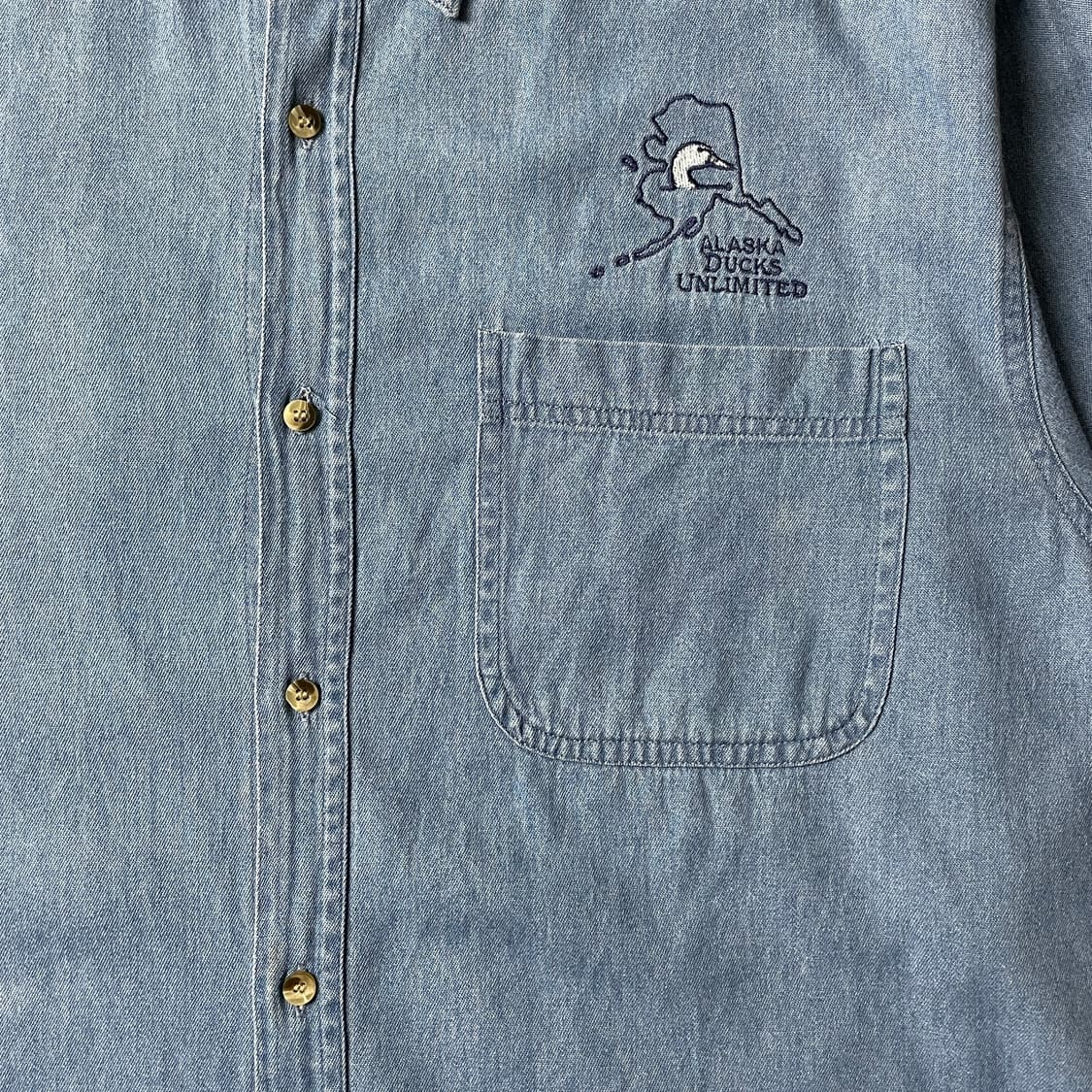 BAY CITY 빈티지 코튼 데님 셔츠 A00564 상품이미지3