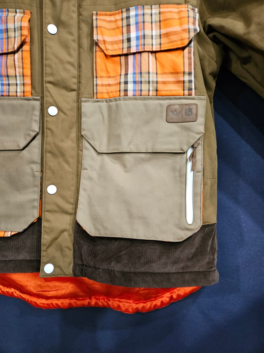 아디다스 글루바인 콜라보 카키배색 남성 110~115 야상점퍼 자켓  상품이미지6