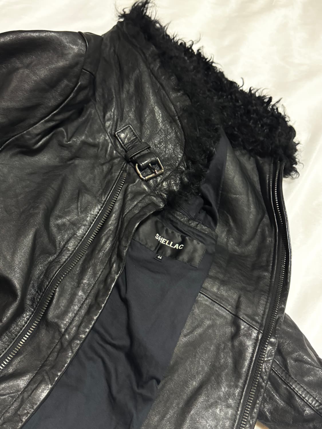 00's Shellac Sheep fur rider jacket 상품이미지5
