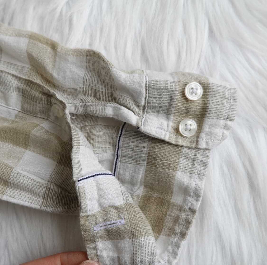 라코스테 체크 린넨 셔츠 (슬림핏) 1928 상품이미지8