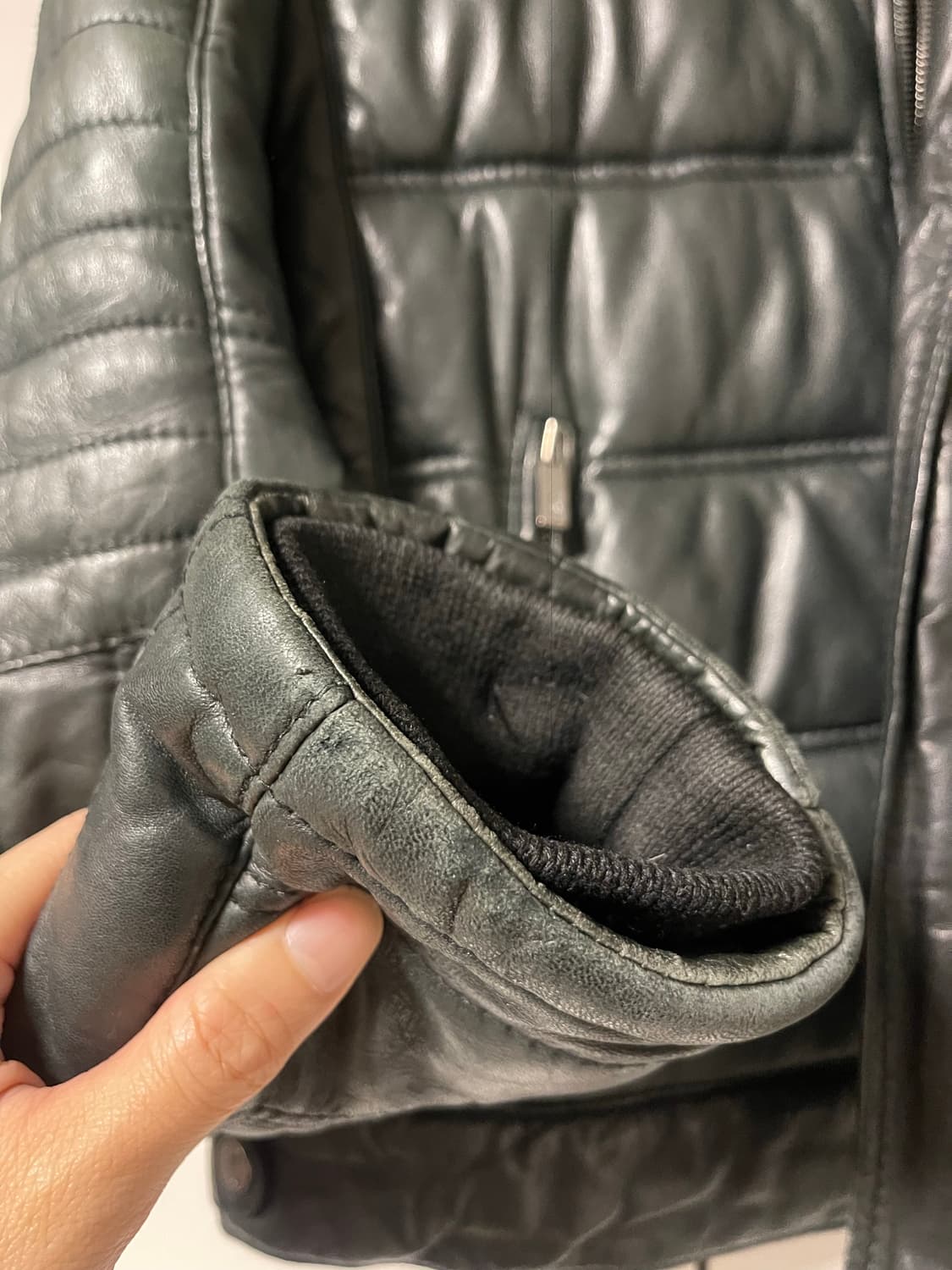 KORINTAGE 가죽 패딩 자켓 L 상품이미지6