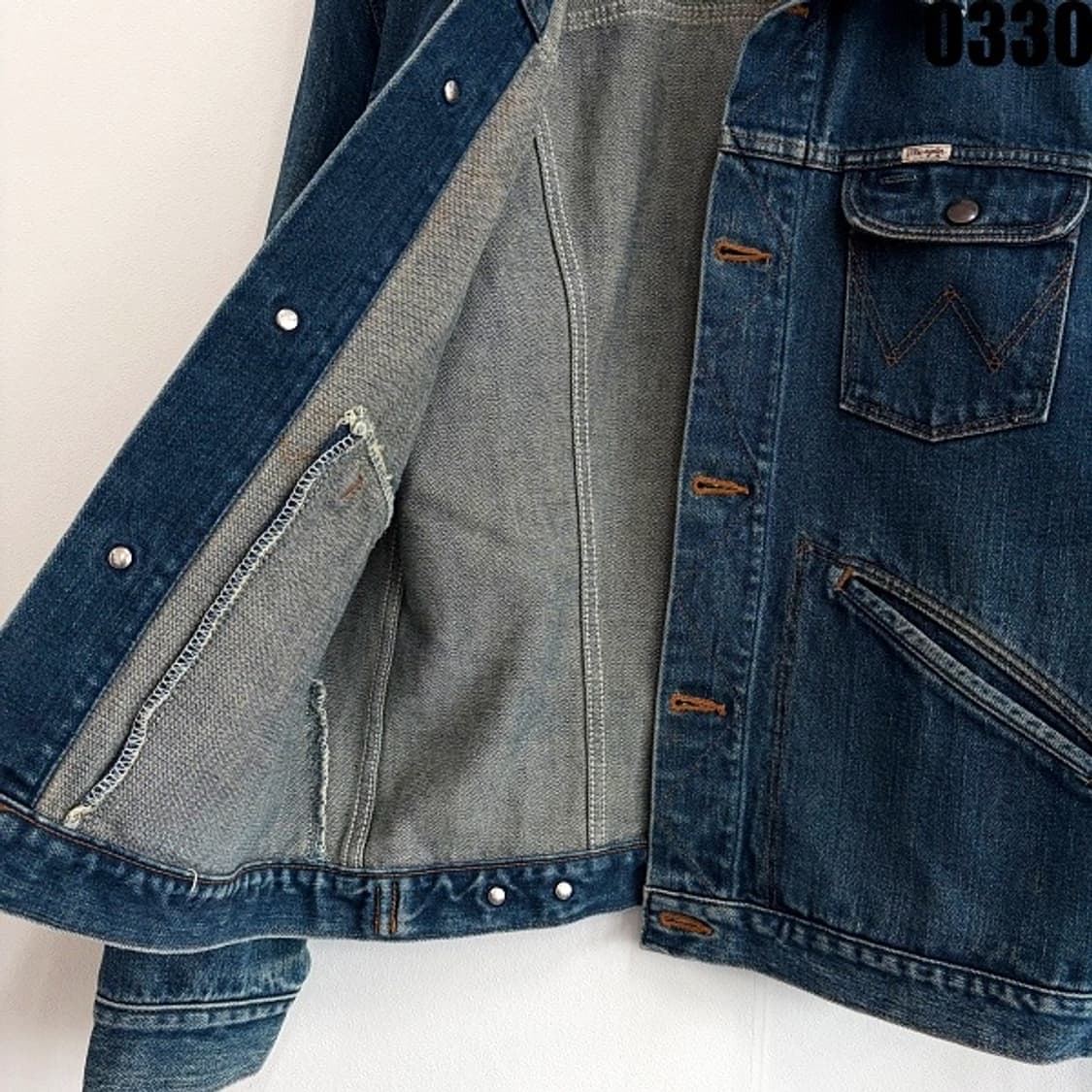 랭글러 Wrangler 124MJ 웨스턴 데님 자켓 L 0330 상품이미지5