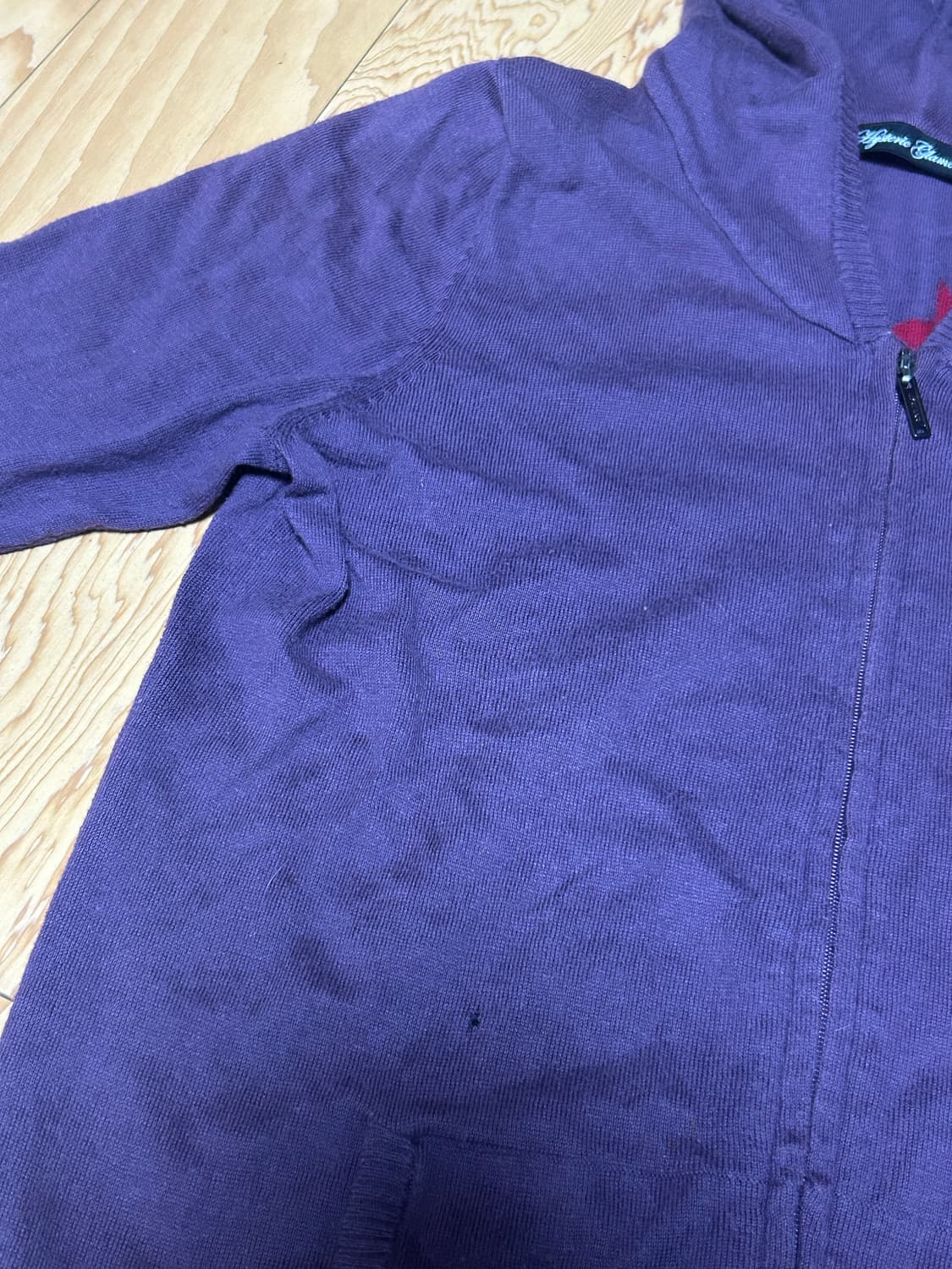 히스테릭글래머 걸 프린팅 얇은 니트 후집 상품이미지4