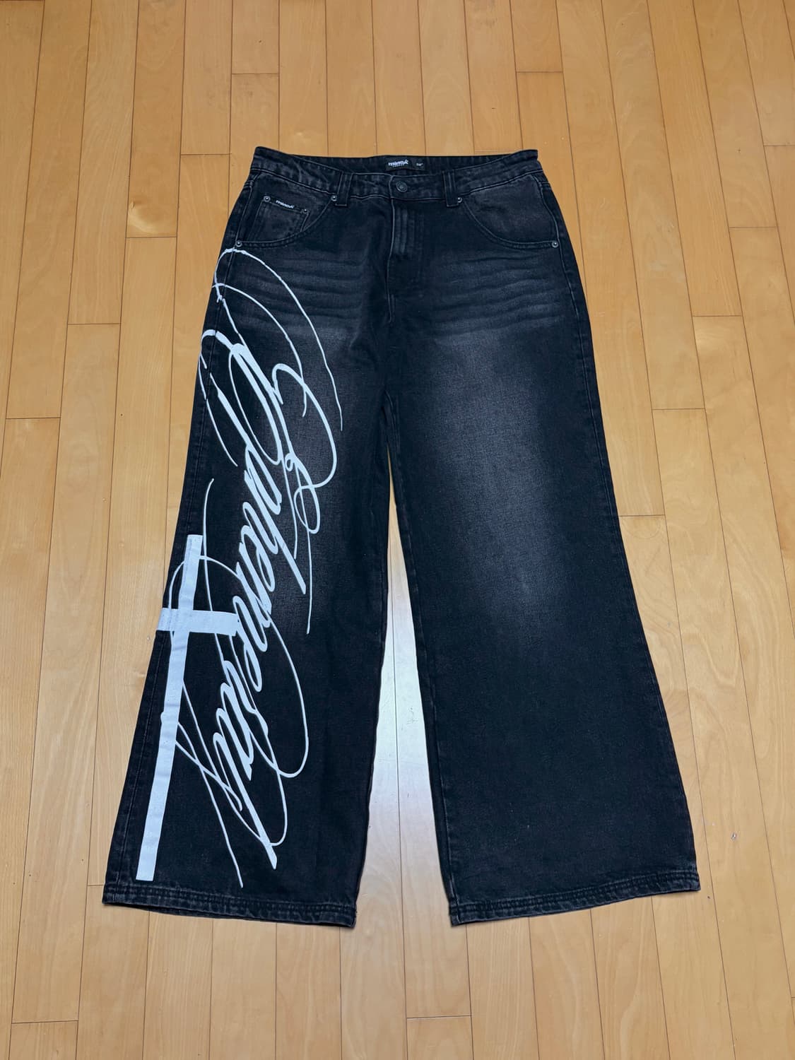 Minga london 그래픽 배기 데님 팬츠 상품이미지5