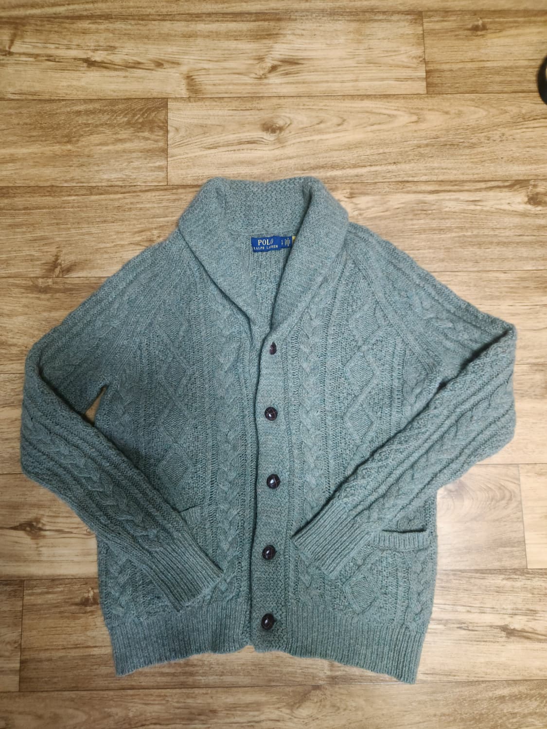 폴로 랄프로렌 캐시미어 숄카라 가디건 상품이미지1