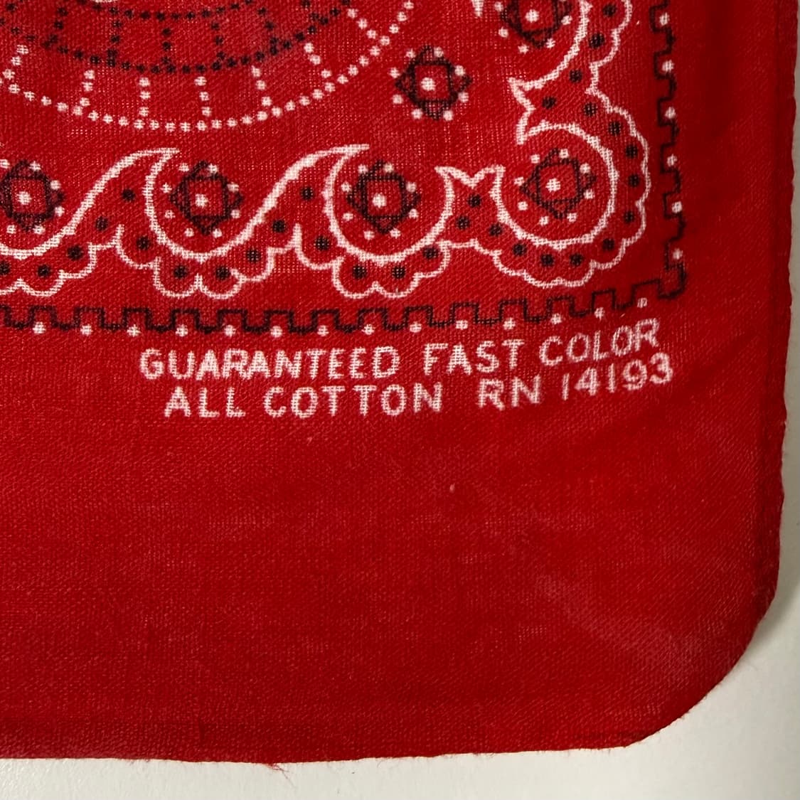 60-70s 레드 페이즐리 반다나 상품이미지2