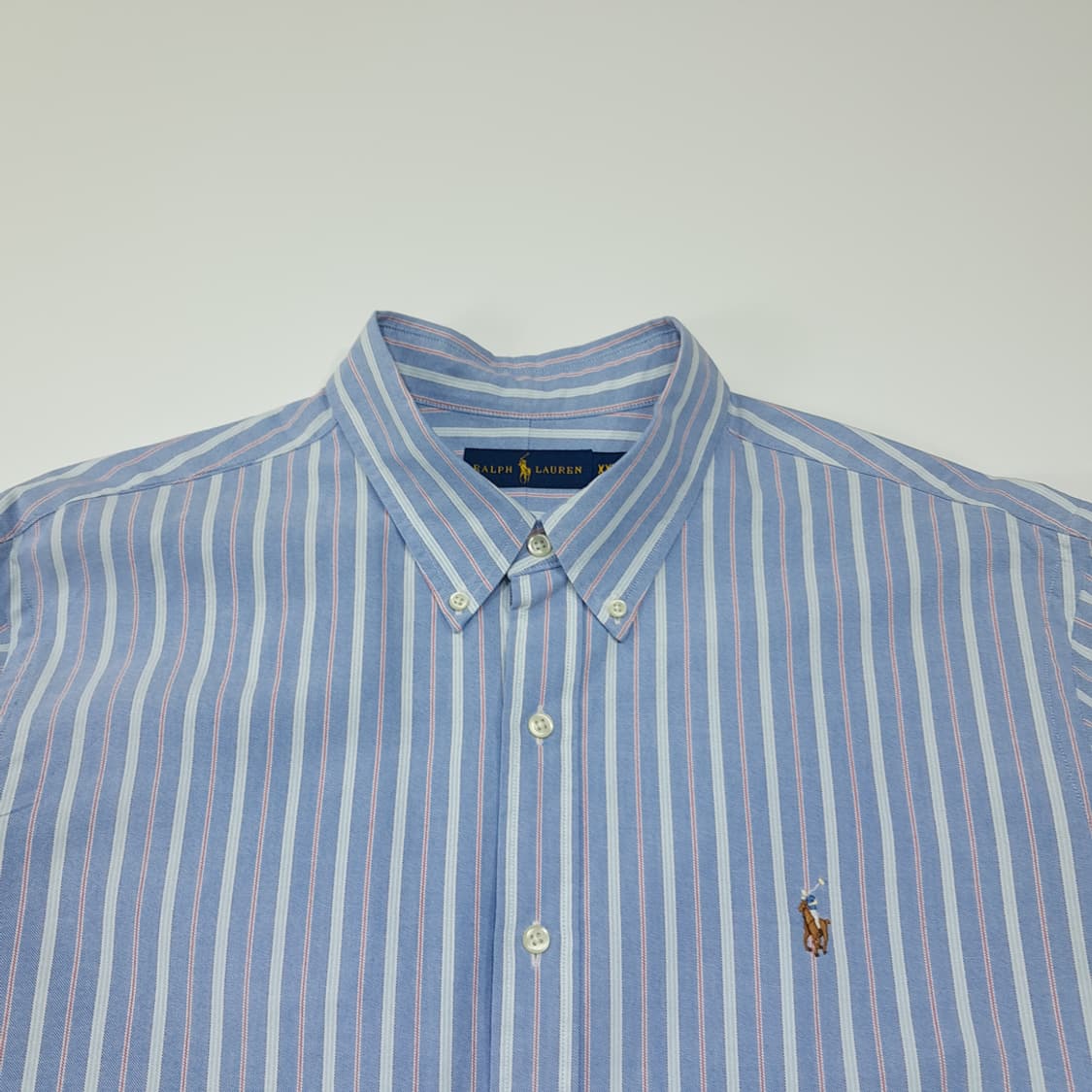 CL672 2XL 폴로 00s  멀티스트라이프 블루 셔츠 남방 상품이미지2