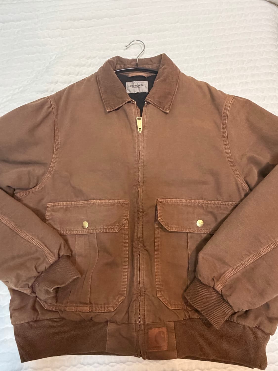 칼하트 WIP 스탠톤 자켓 초콜릿 스톤 다이드 M 상품이미지1