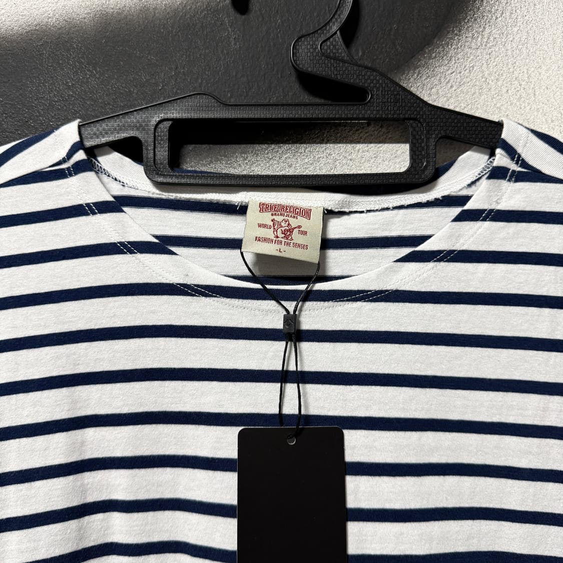 트루릴리젼 단가라 스트라이프 배색 데드스탁 롱슬리브 티셔츠 상품이미지3