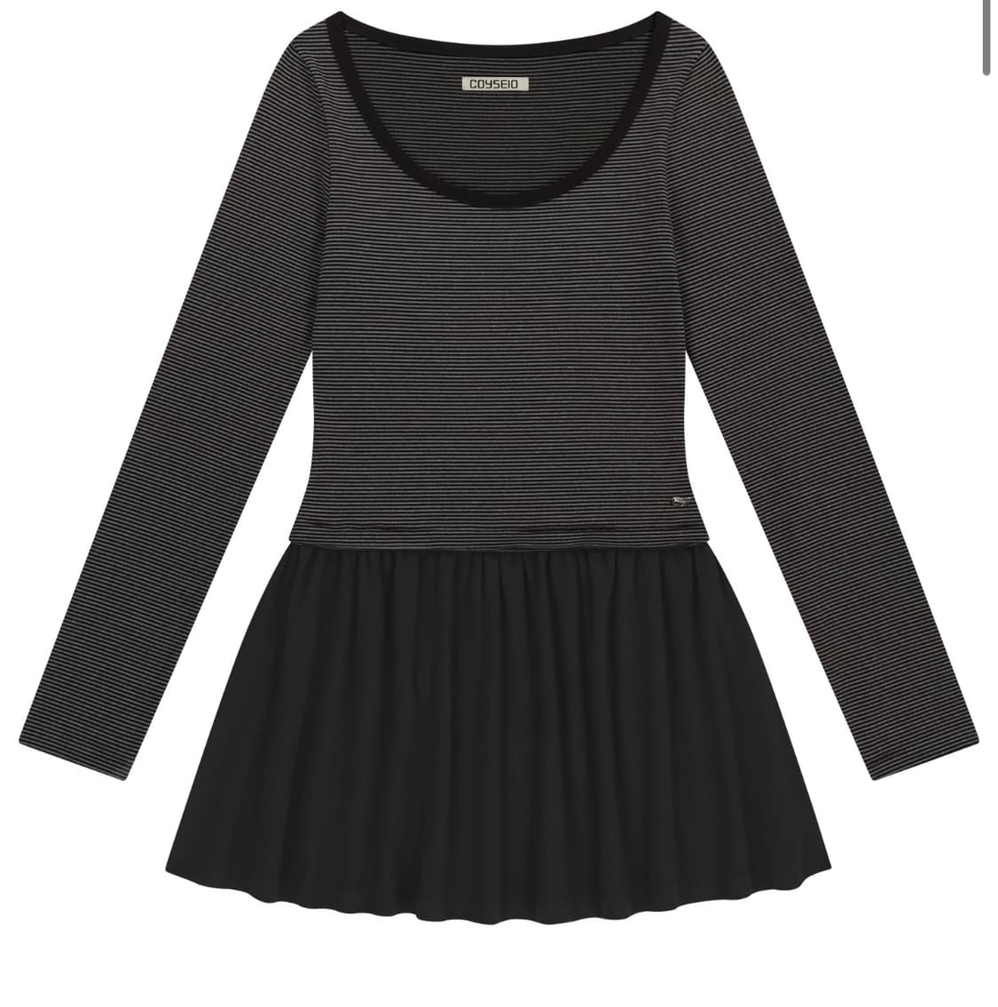 코이세이오 COY STRIPE DRESS BROWN 원피스 상품이미지1