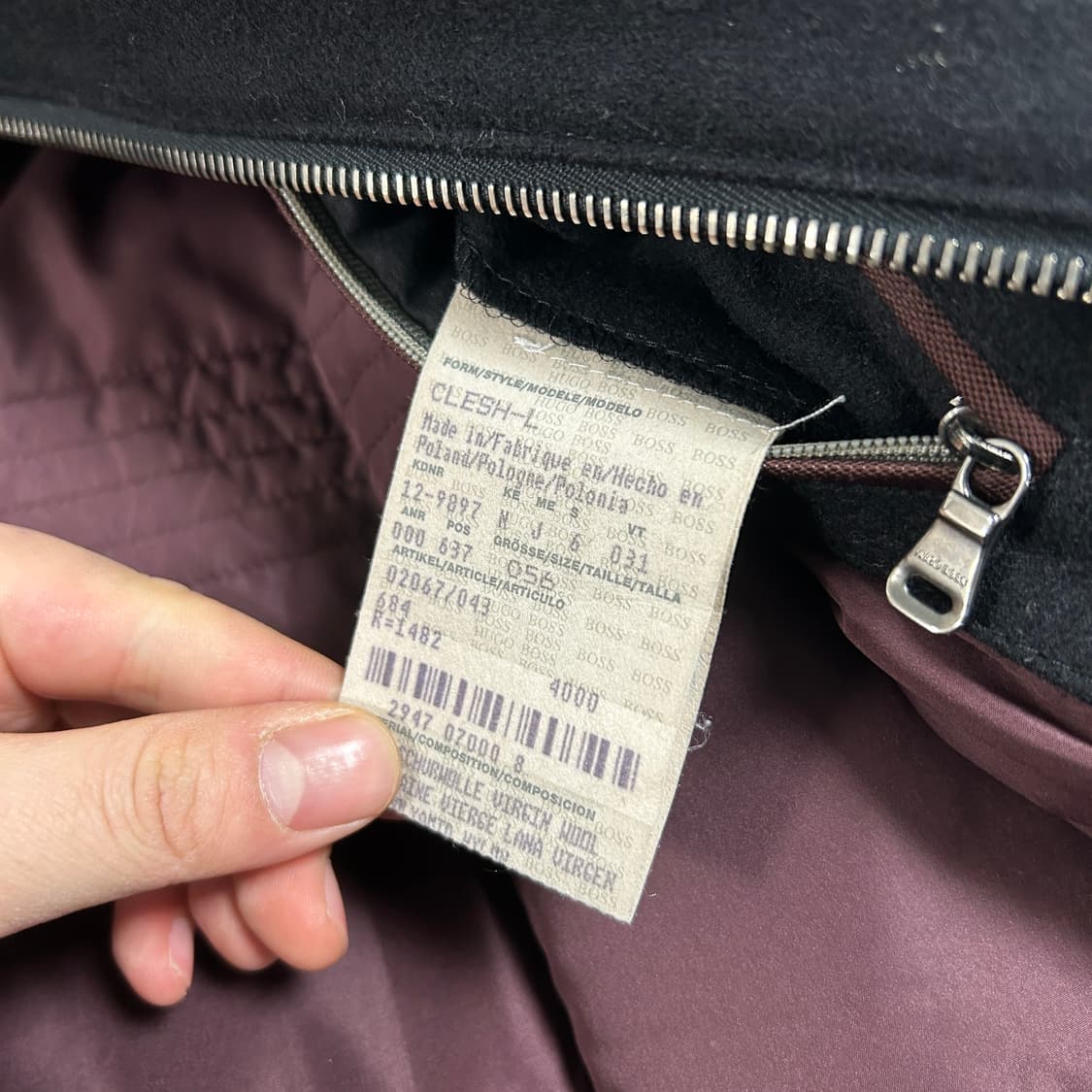 보스 스웨이드 엘보 울 클레시 자켓 상품이미지8