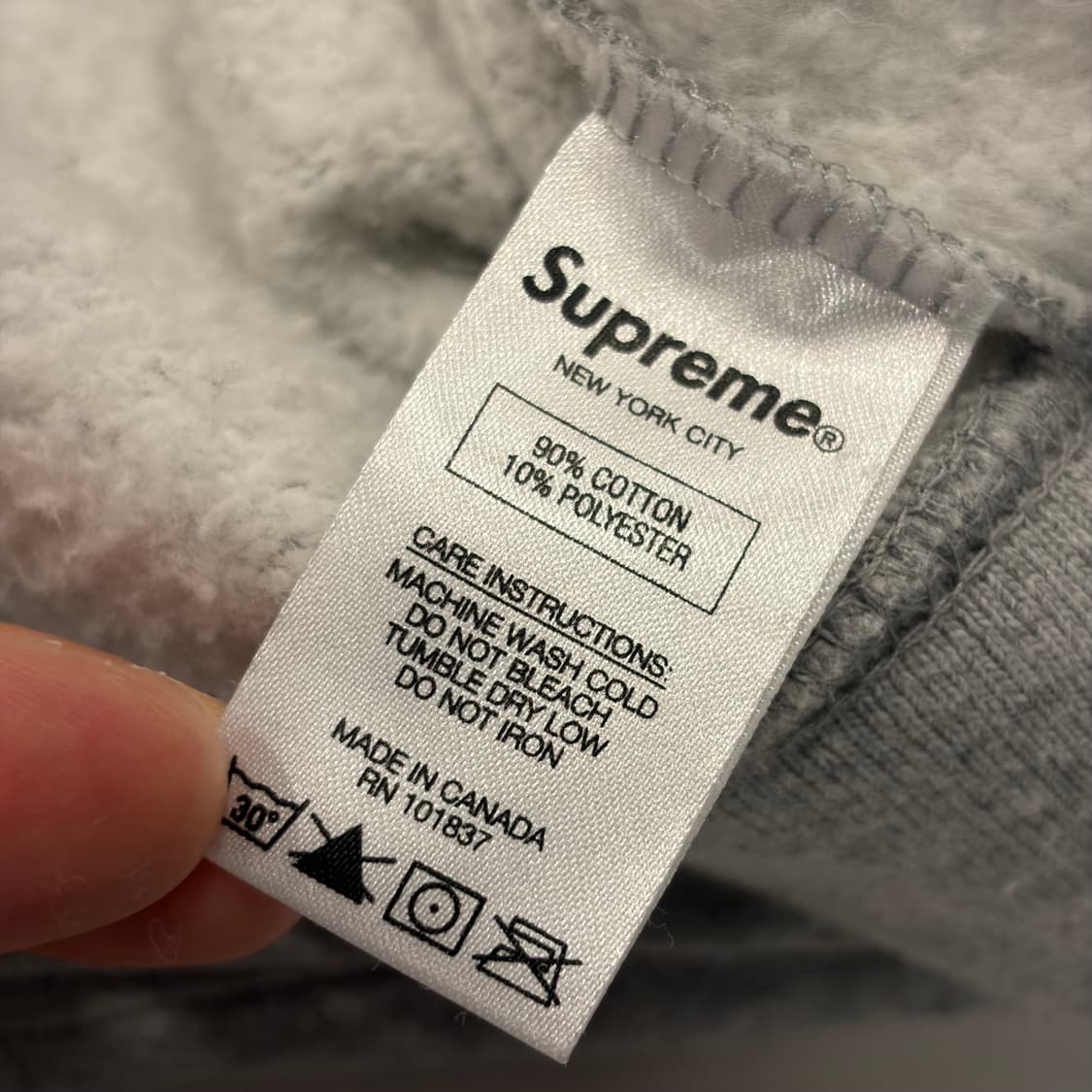 [L] 17ss 슈프림 스트라이프 맨투맨 그레이 B752 상품이미지10