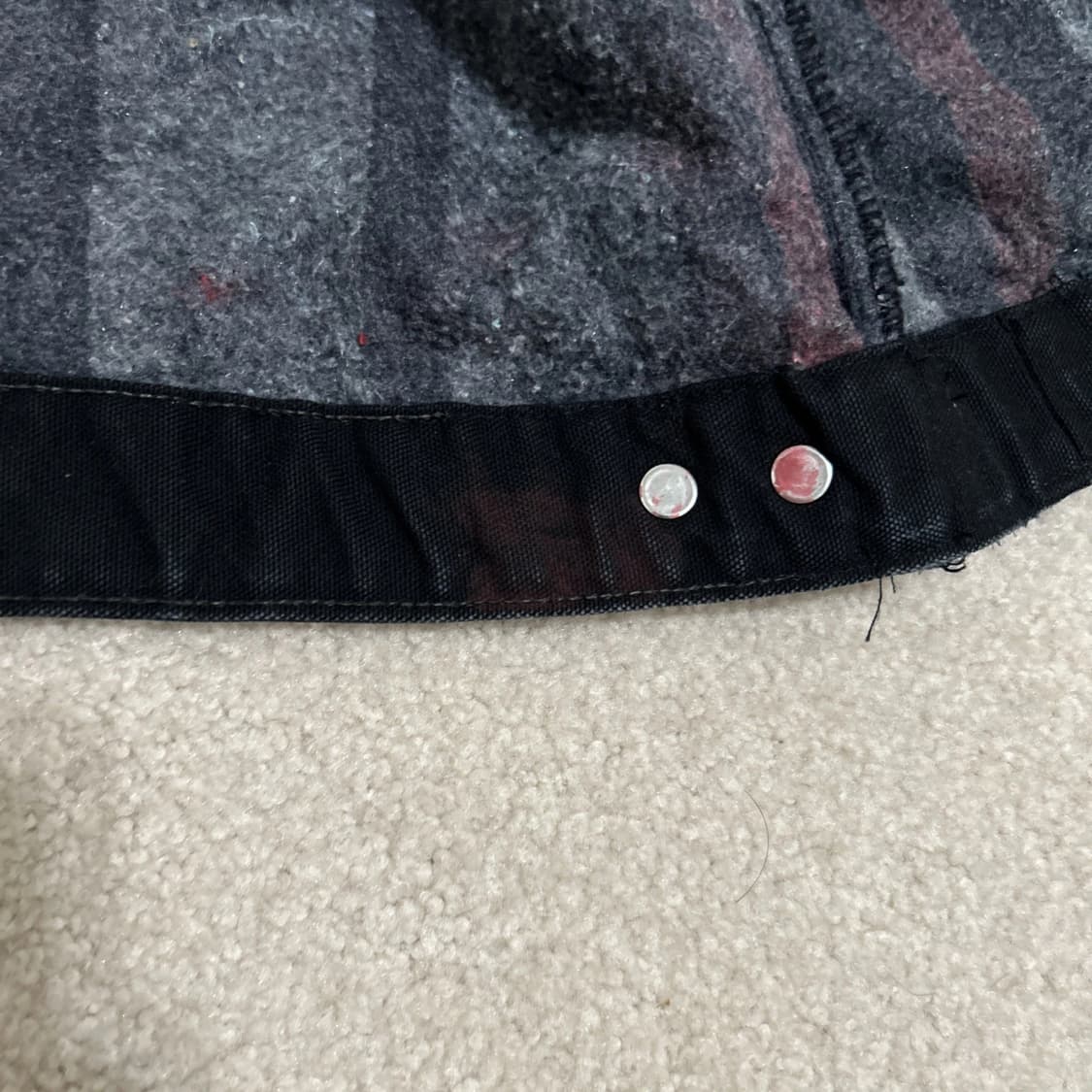 칼하트 J01 브루너 블록스 커스텀 디트로이트 자켓 블랙 상품이미지10