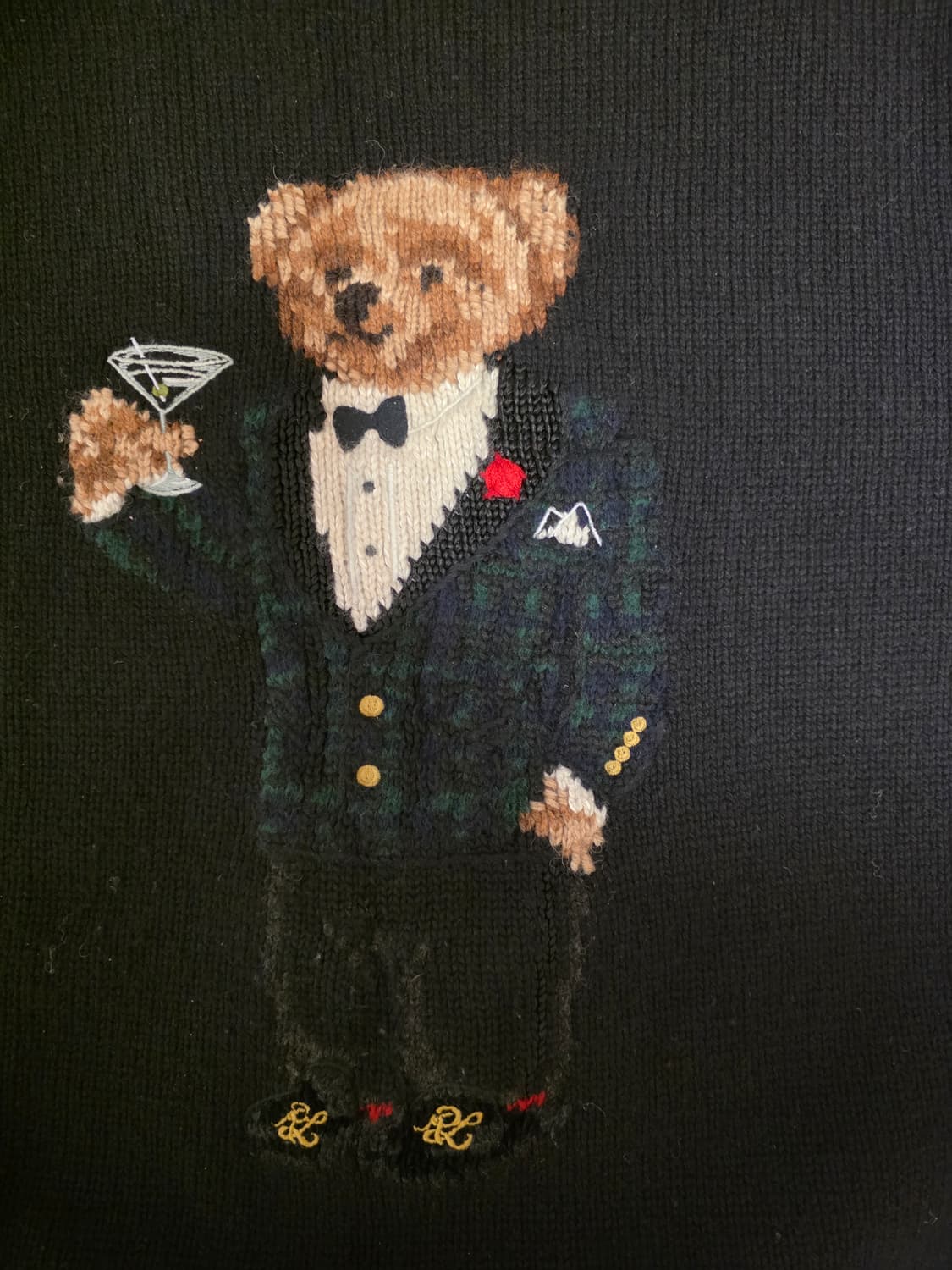 폴로 랄프로렌 마티니 베어 니트 XL 블랙 POLO 상품이미지3