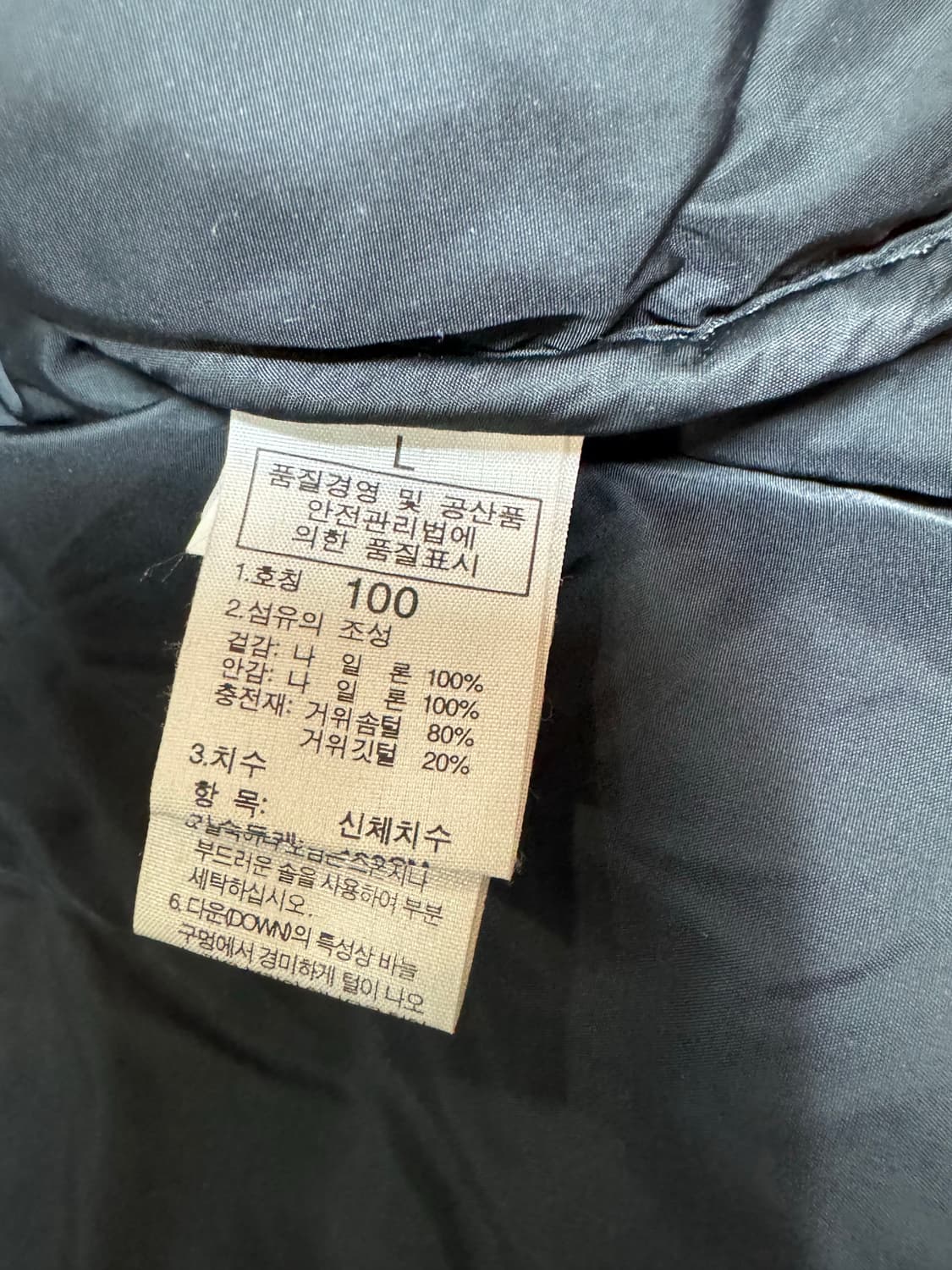 L 105-110 노스페이스 눕시 700 블루 / 퍼플 구스다운 패딩 상품이미지6