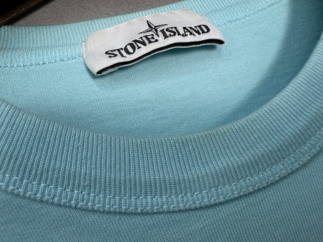 스톤아일랜드 와펜 크루넥 스웨트셔츠 아쿠아 롱슬리브 A3796  상품이미지9