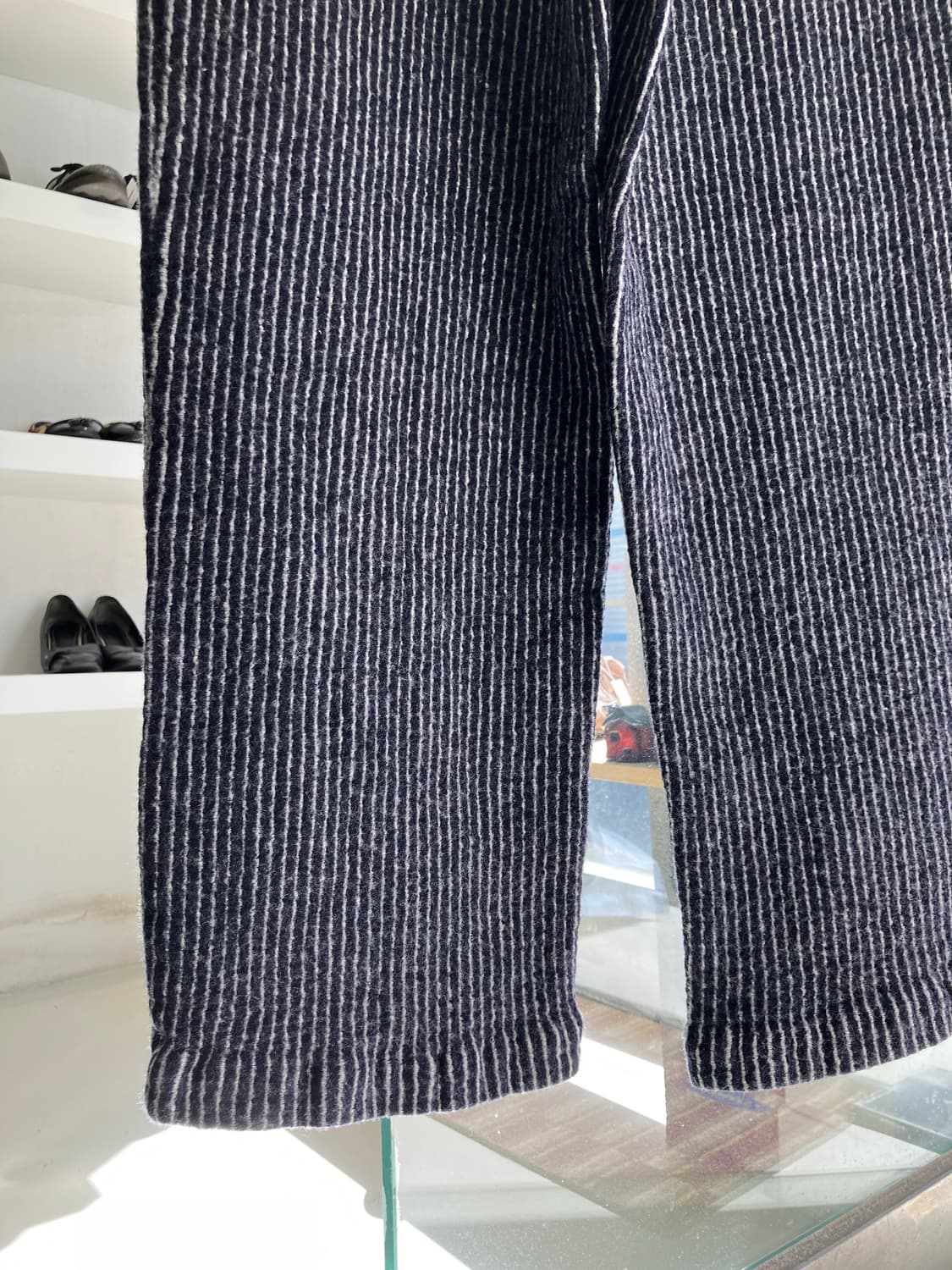 COMME des GARÇONS 스트라이프 울 이지 크롭 팬츠 S 상품이미지6