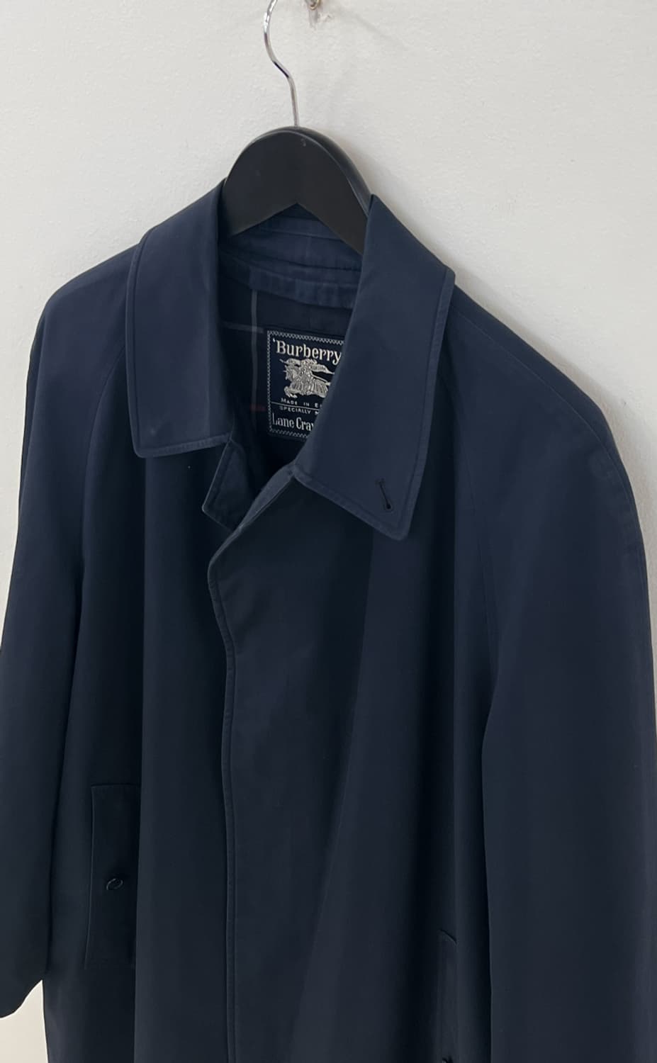 Burberry single trench coat, made in England (navy) 상품이미지2