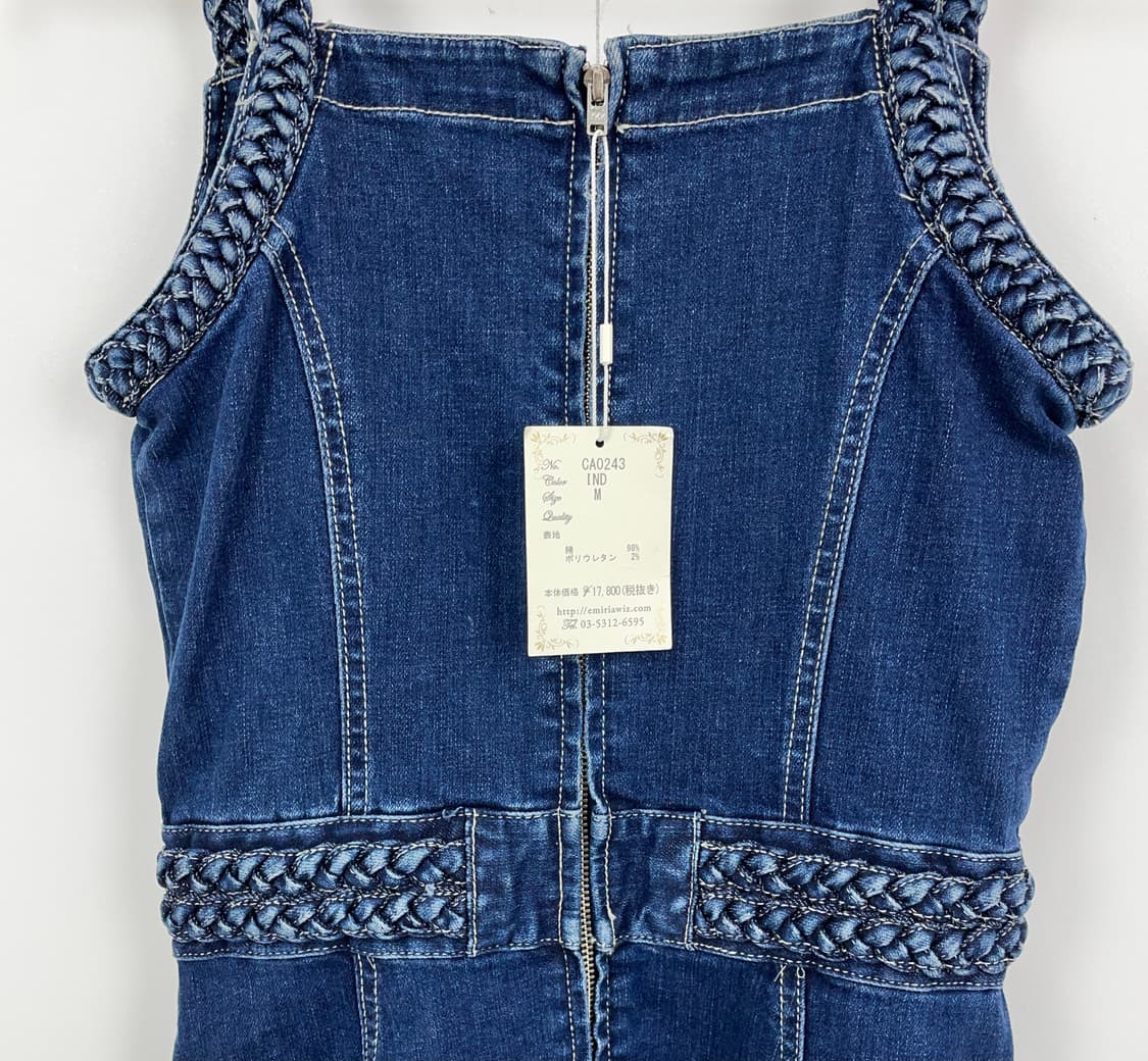 에미리아위즈(EmiriaWiz) 브레이디드 데님 미니 원피스 상품이미지5