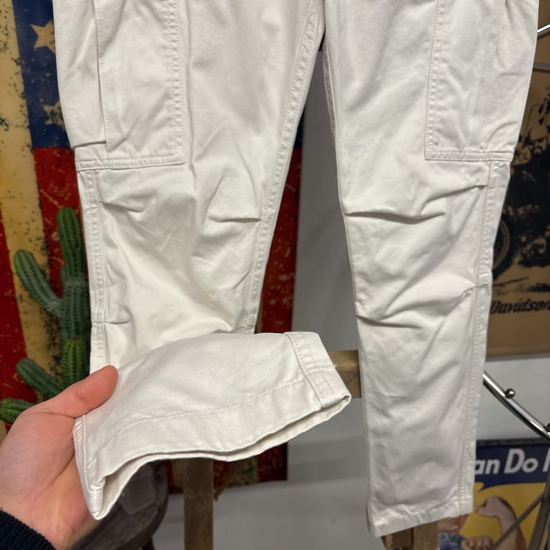 90s 아비렉스 헤비코튼 에어로 카고팬츠 사이드탭 N764 상품이미지4