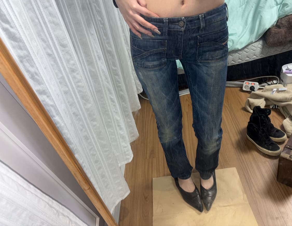 DIESEL wenga 로우라이즈 진 상품이미지1