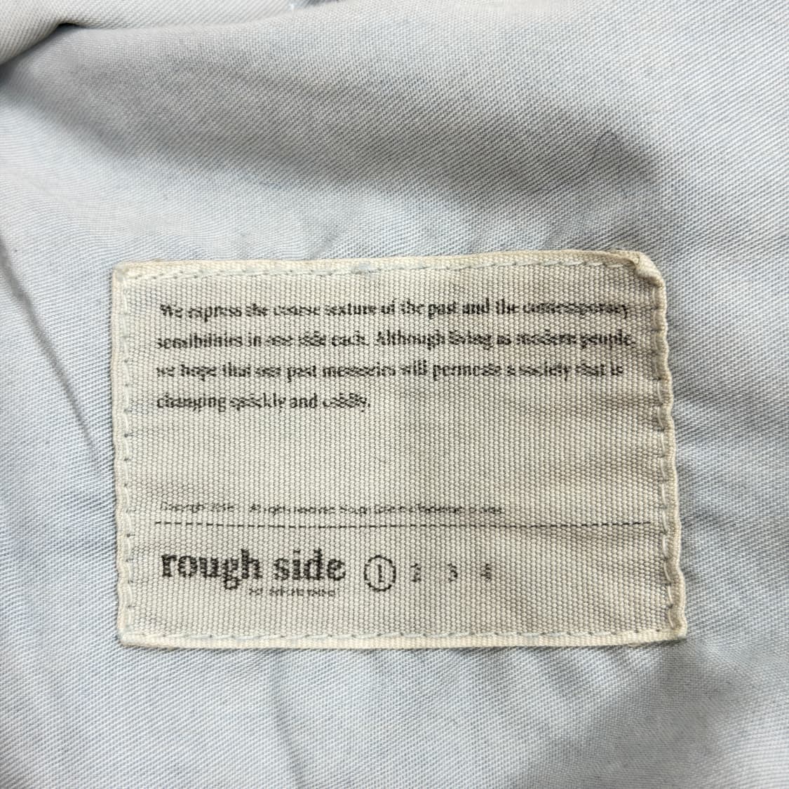 러프사이드 드레이프 데님팬츠 바지 라이트블루 1 상품이미지5