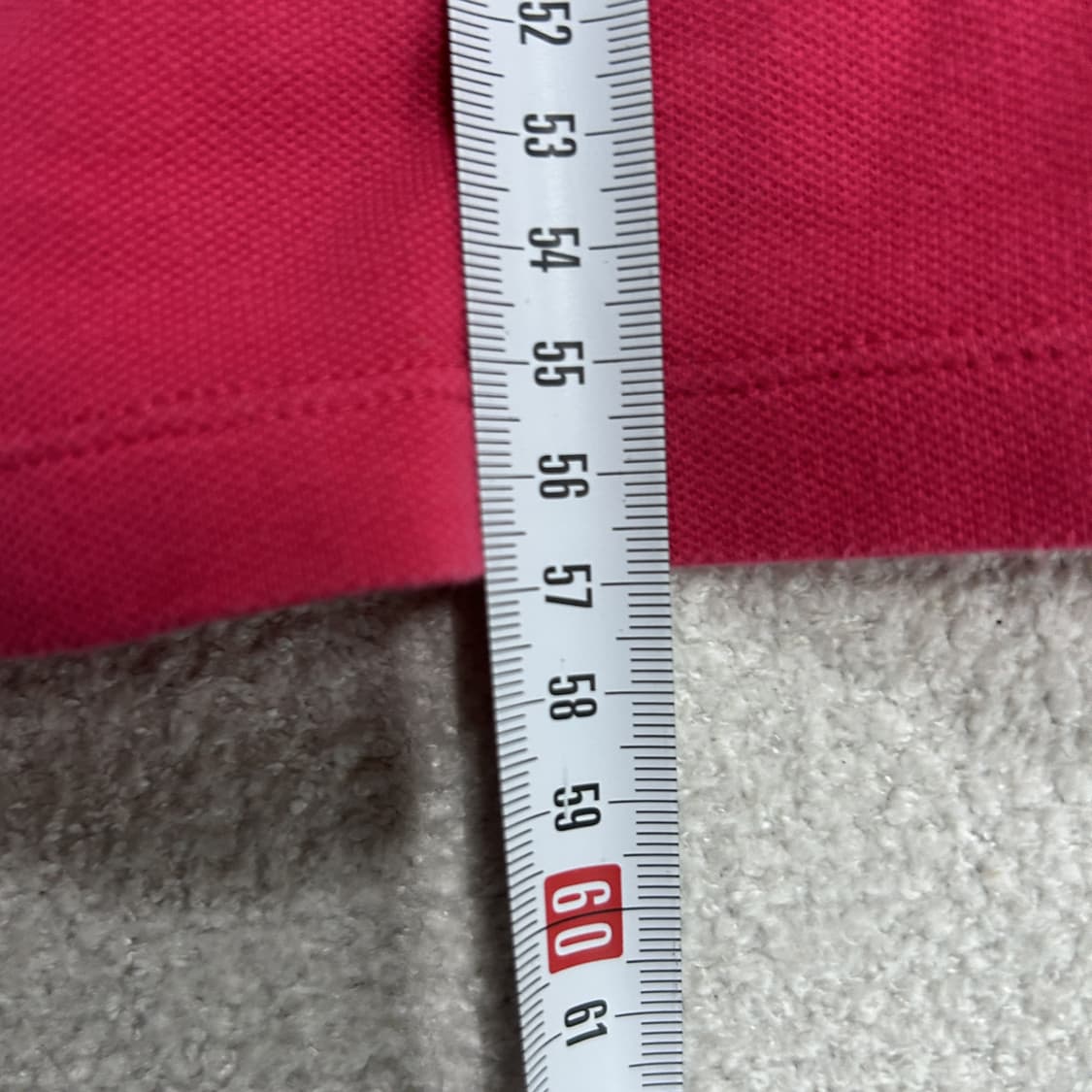 폴로 랄프로렌 핑크 슬림핏 반팔 카라티 M 상품이미지6