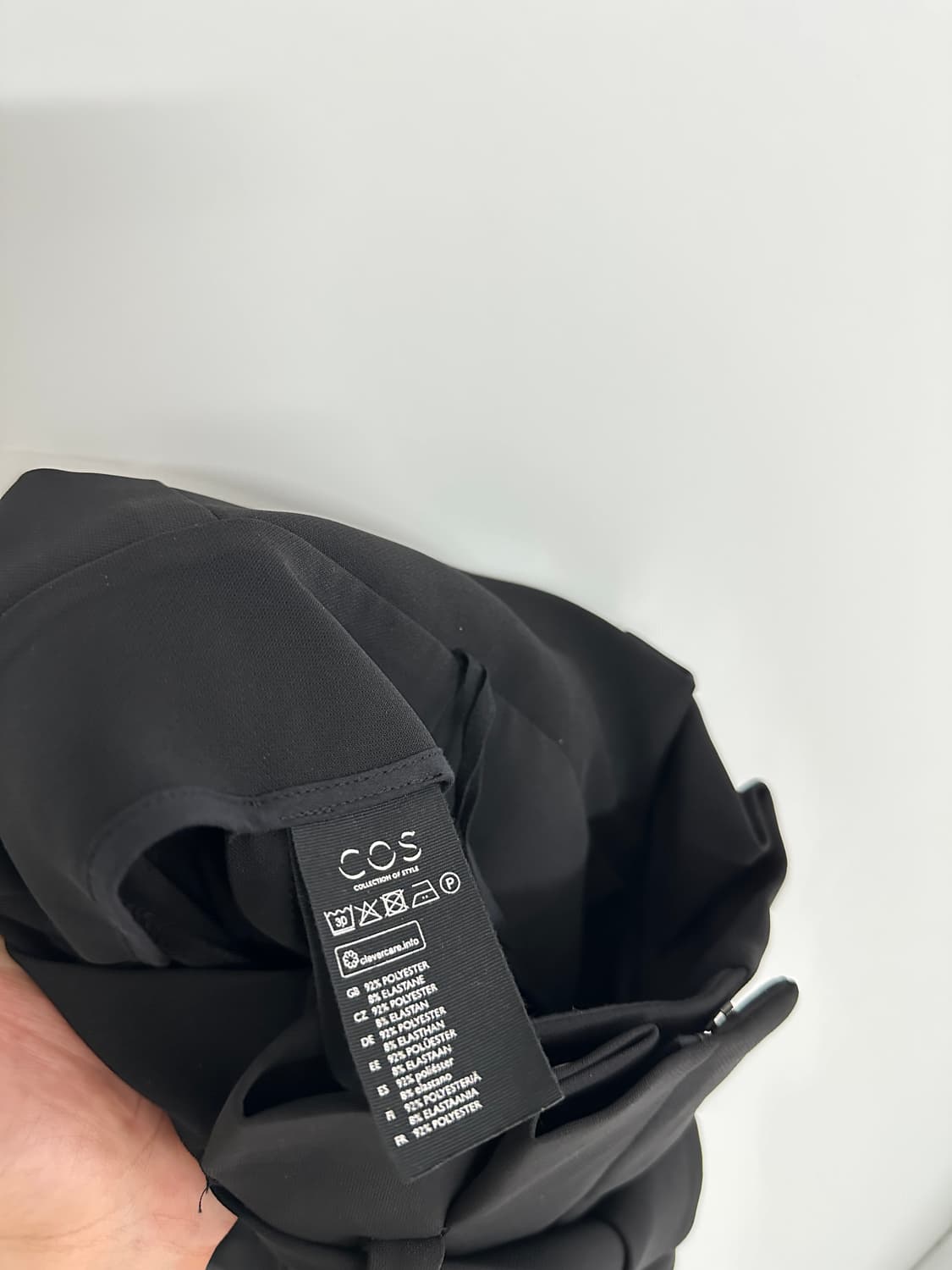 [코스 / COS] 여성 블랙 와이드 팬츠 상품이미지8