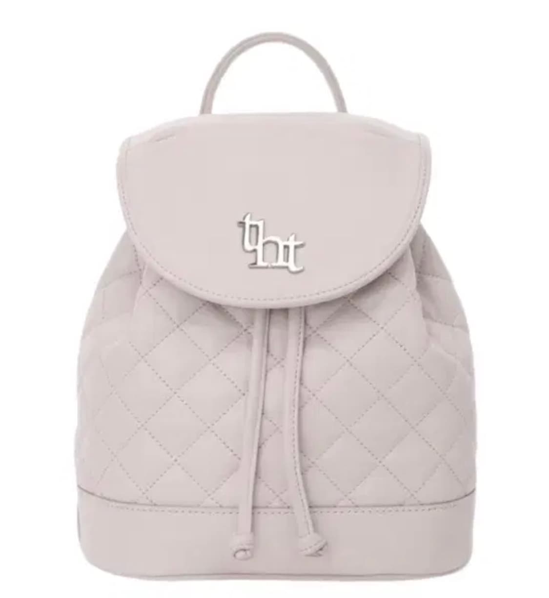 쓰리타임즈 아콘 퀄팅 백팩 핑크 상품이미지1