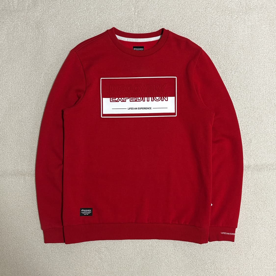 디스커버리 익스페디션 기모 박스엠보 맨투맨 상품이미지2