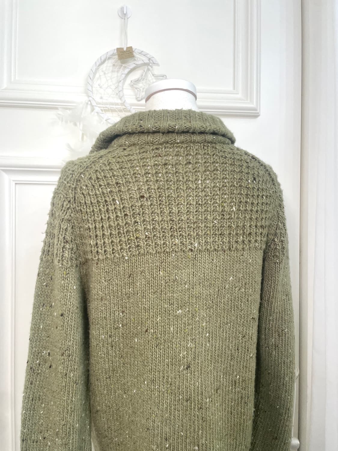 matcha melange pocket point collar cardi 상품이미지4