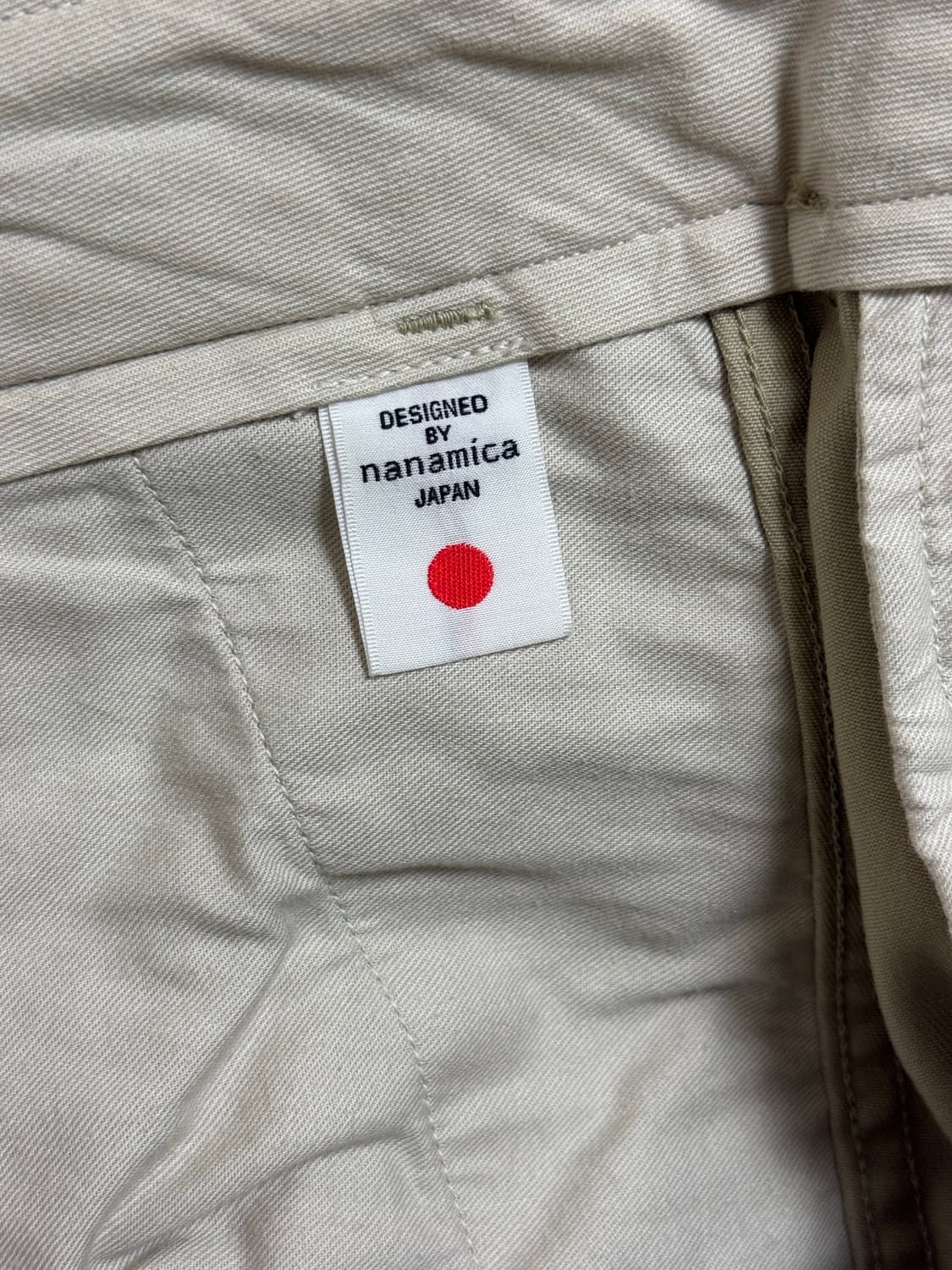 나나미카 와이드 치노팬츠 베이지 32사이즈 상품이미지3