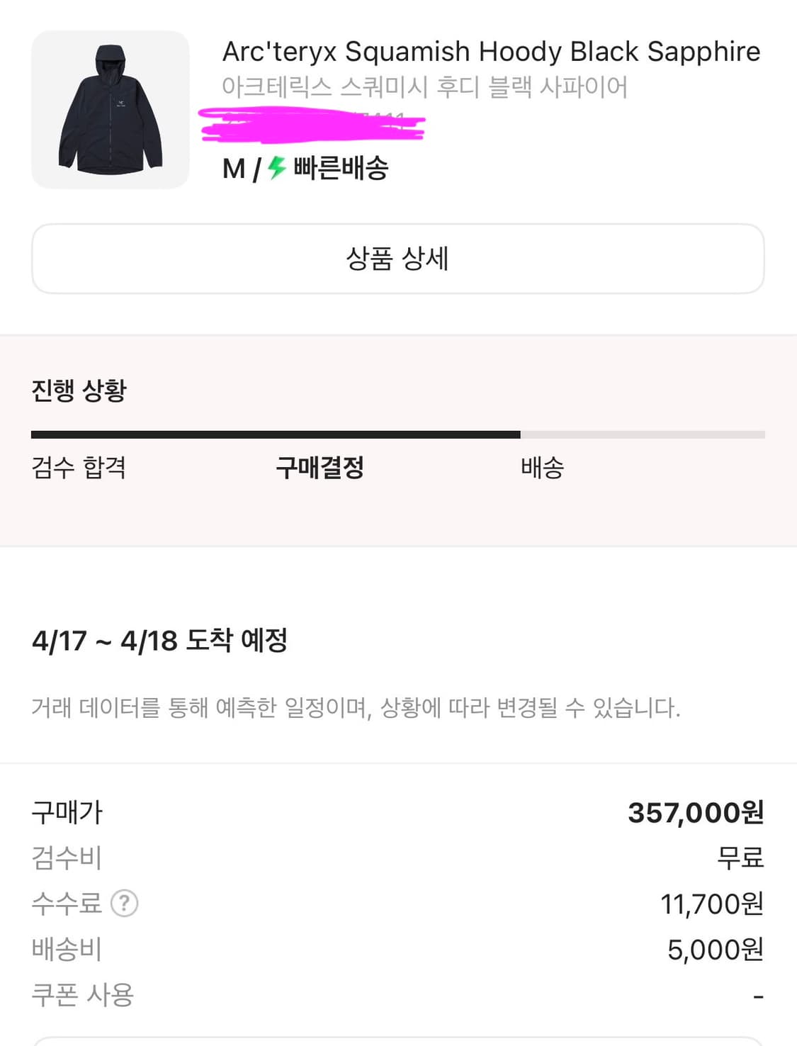 아크테릭스 스쿼미시 후디M 상품이미지1