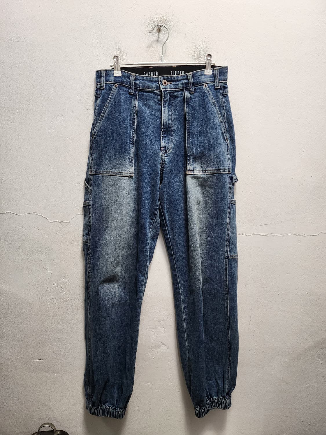 맥우드건 마굿간 퍼티그 데님 조거팬츠  상품이미지1