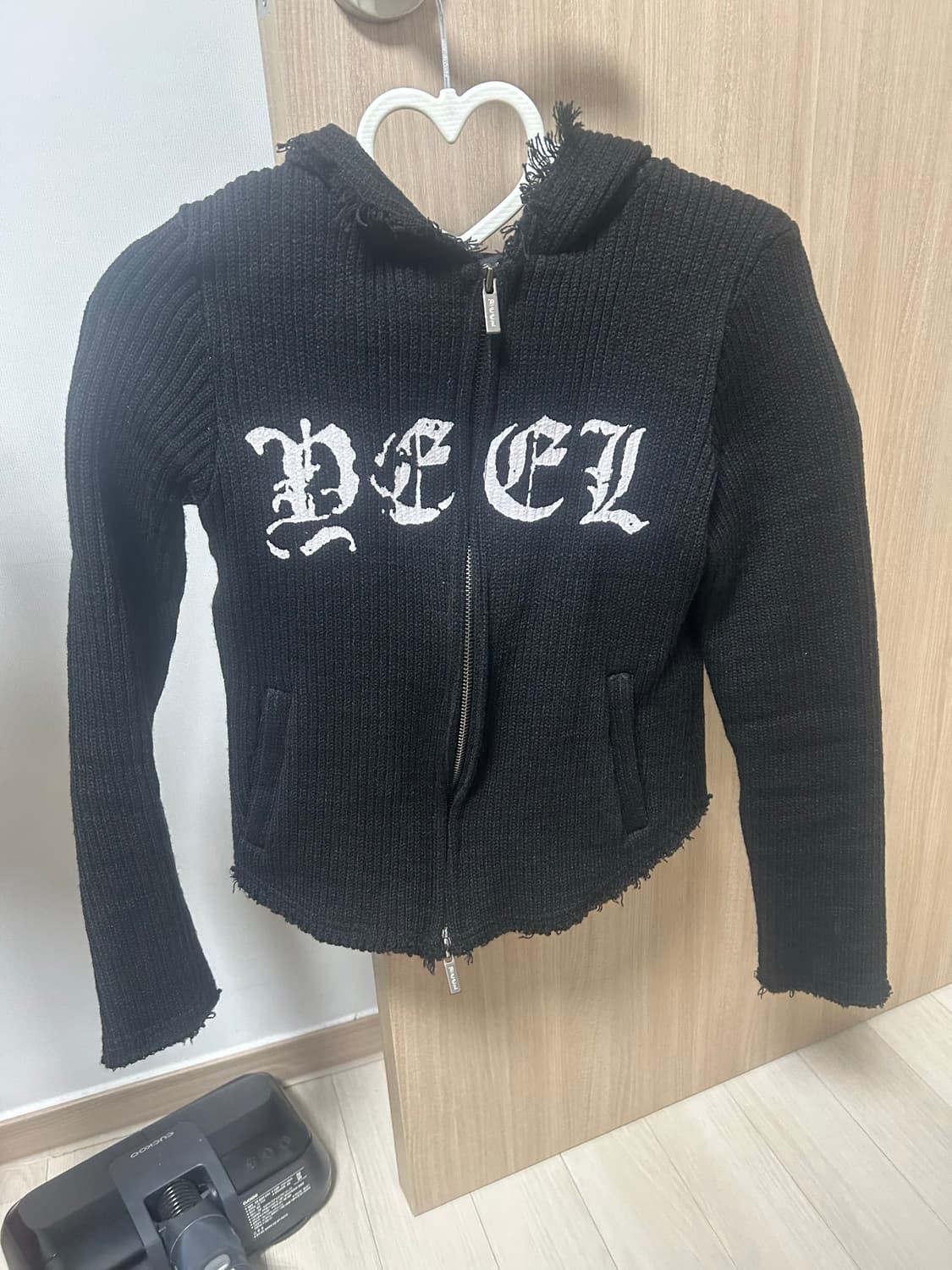 Yeel(leey) 니트 후드 집업 상품이미지4