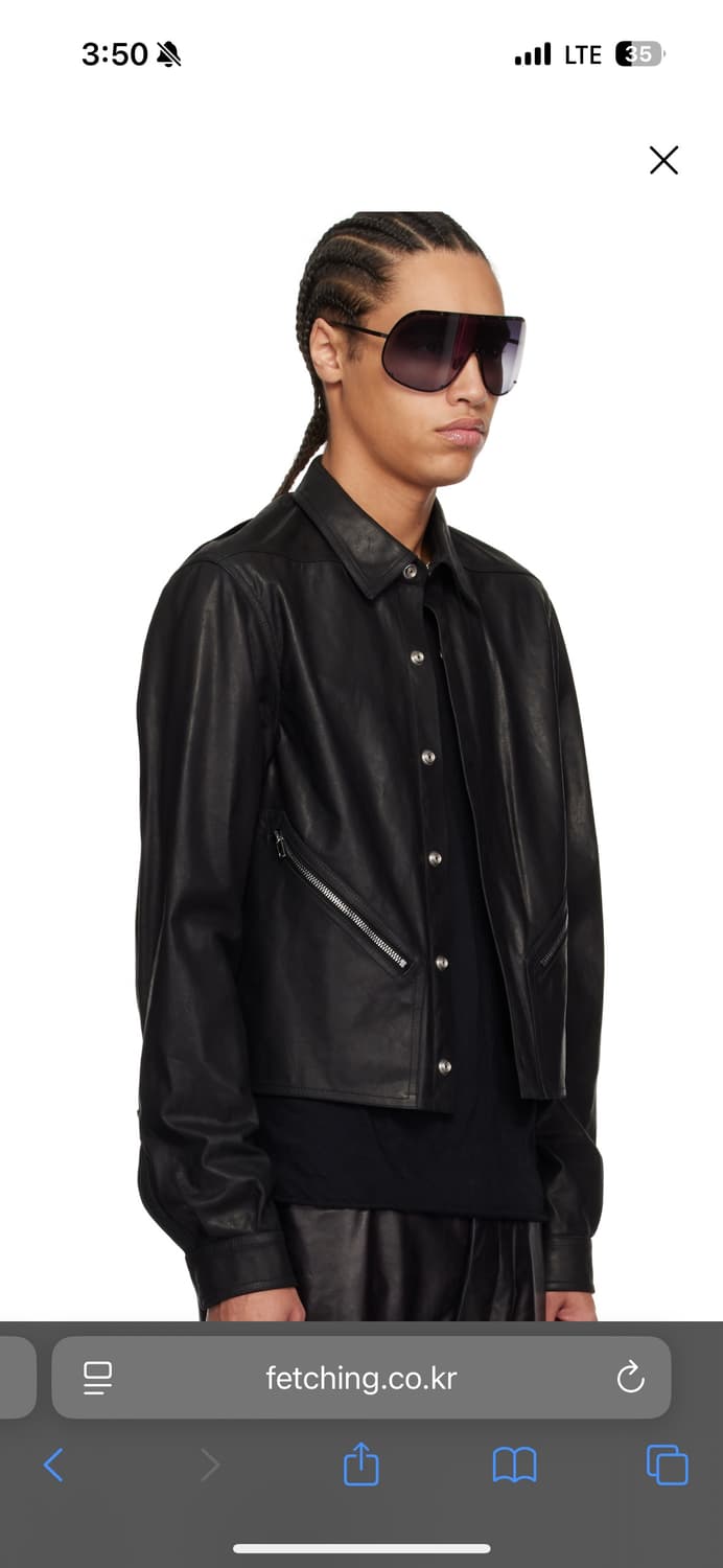52) 릭오웬스 엘리스 가죽자켓 상품이미지2