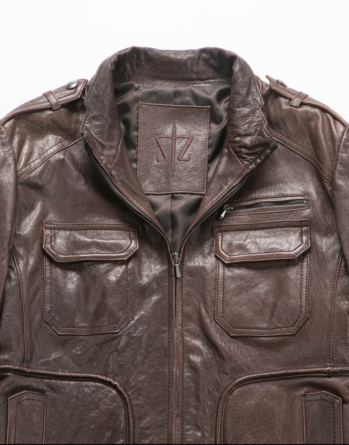 Utility Single Leather Jacket 02860 상품이미지2