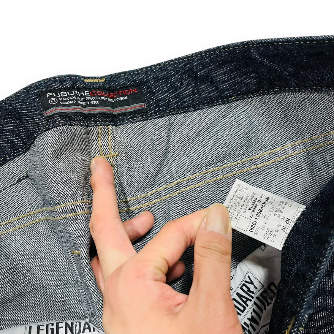 후부 빅로고 데님 올드스쿨 힙합 빈티지 팬츠 상품이미지5