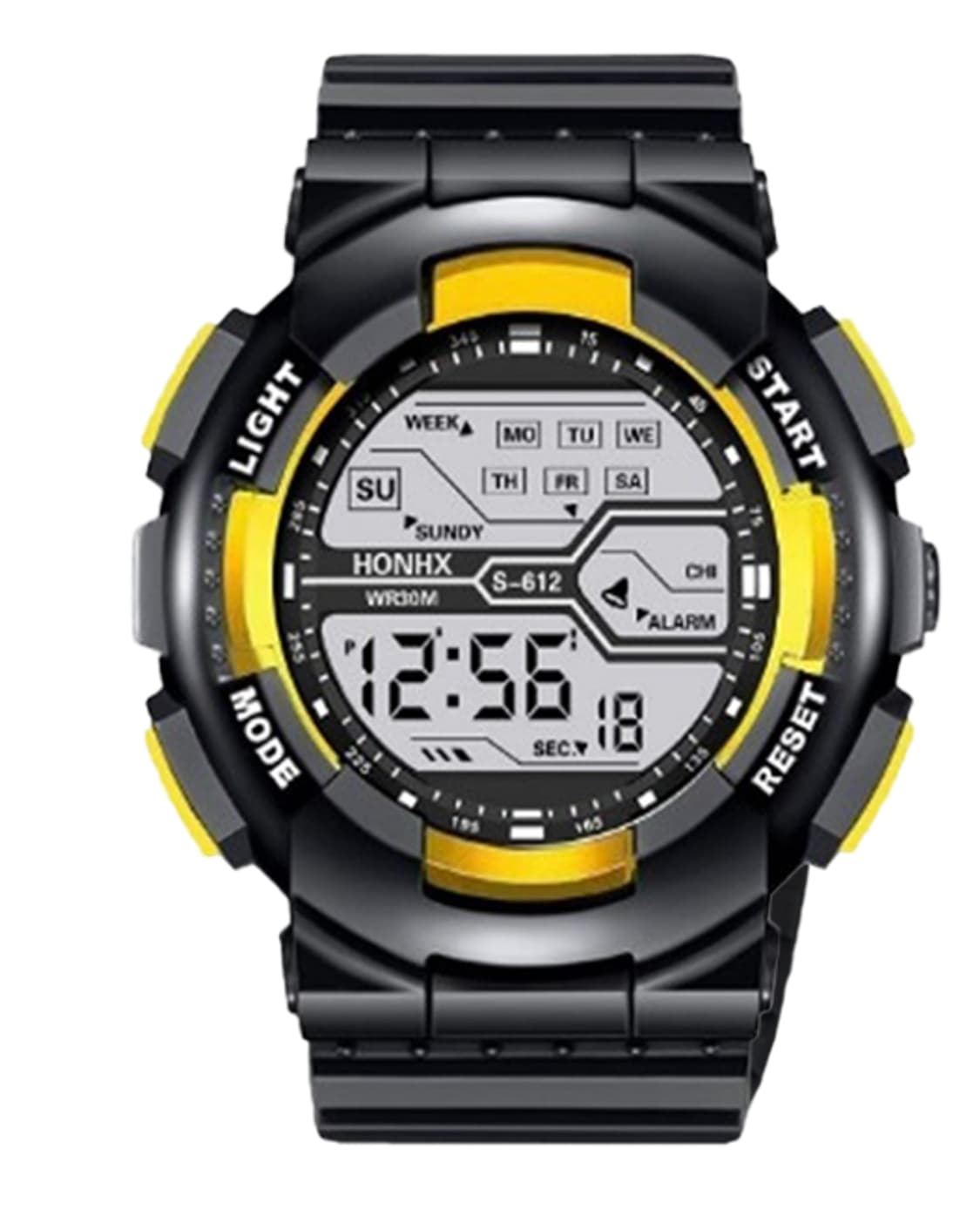 남자 디지털 전자 손목시계 82-S612(YE)판매 상품이미지3