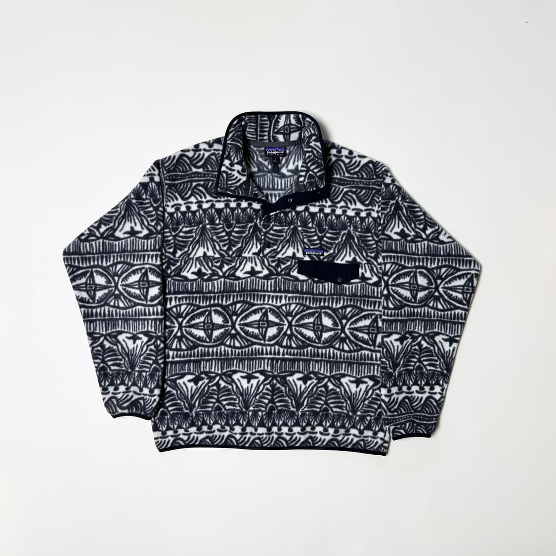 [L] 파타고니아 신칠라 플리스 후리스 아즈텍 패턴 상품이미지1