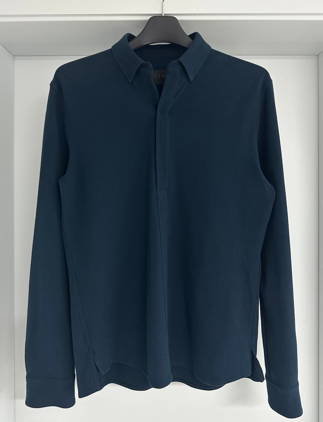 [타임] 남성 네이비 긴팔 카라티 상품이미지1