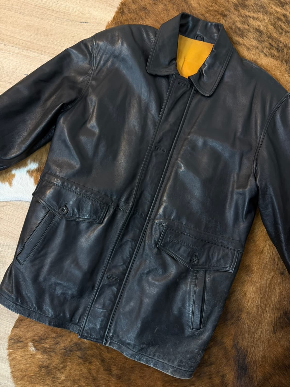 지아니 베르사체 양가죽 카 코트 상품이미지4