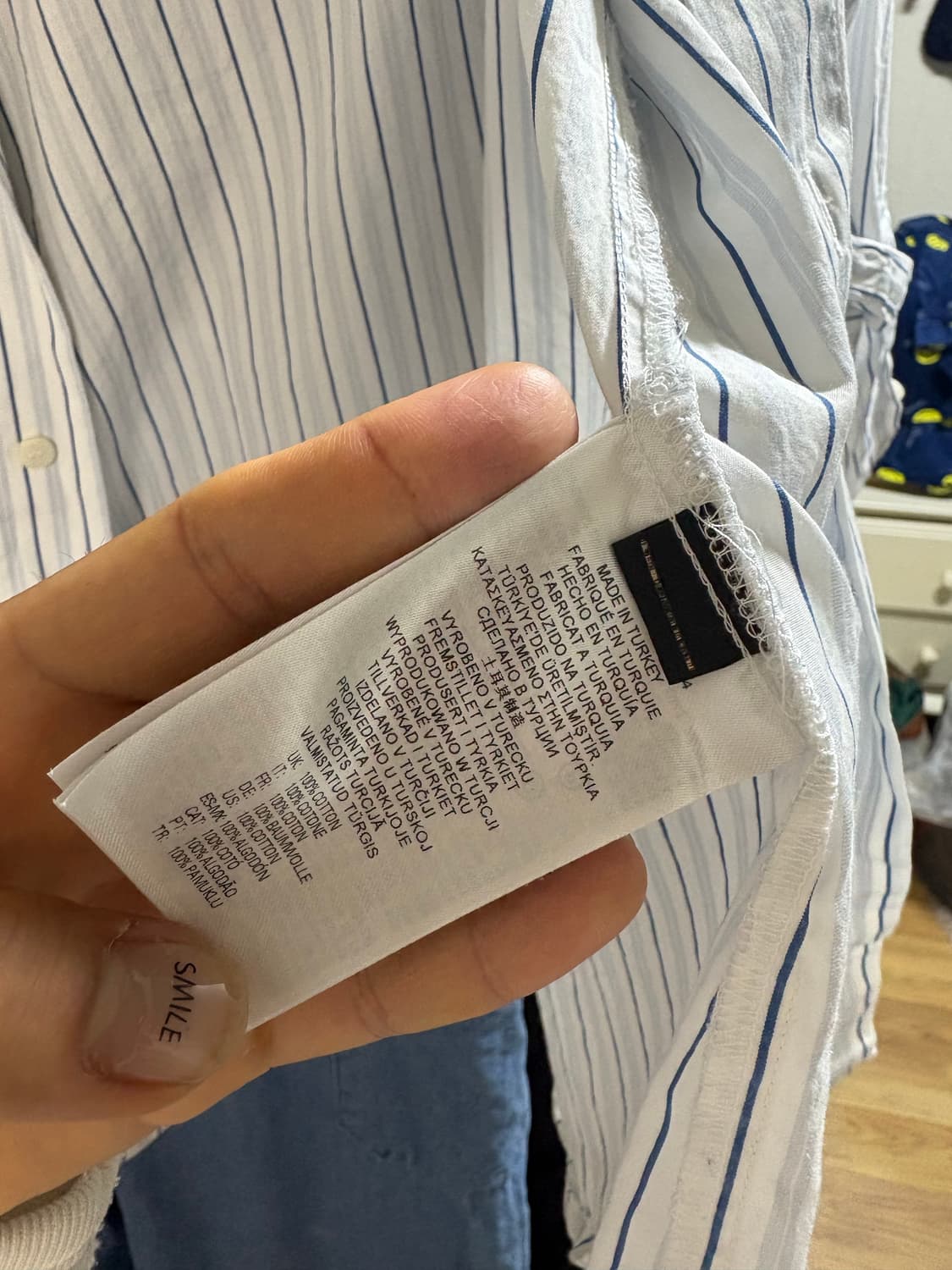 디젤 스트라이프 패턴 셔츠 상품이미지4