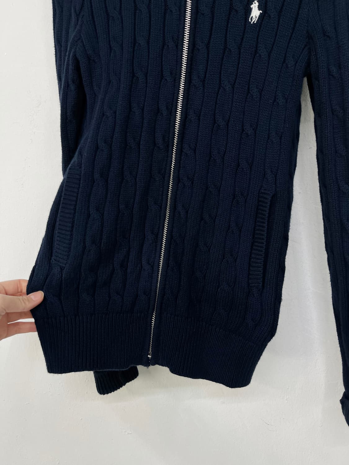폴로 랄프 로렌 꽈배기 니트 집업 상품이미지7