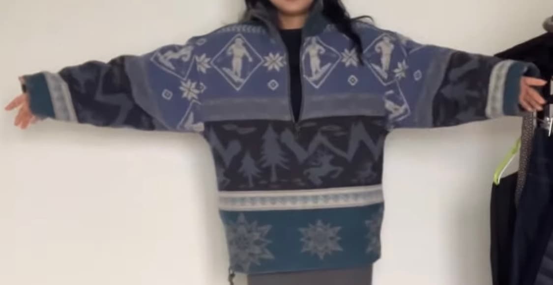 엘엘빈 90s 노르딕 플리스 아노락 자켓 상품이미지2