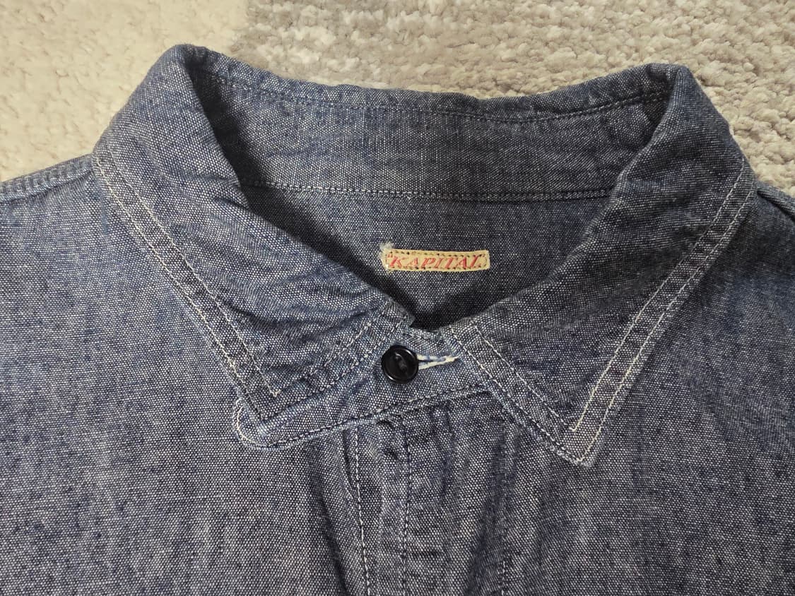 캐피탈 샴브레이 데님셔츠 3사이즈 L 상품이미지3